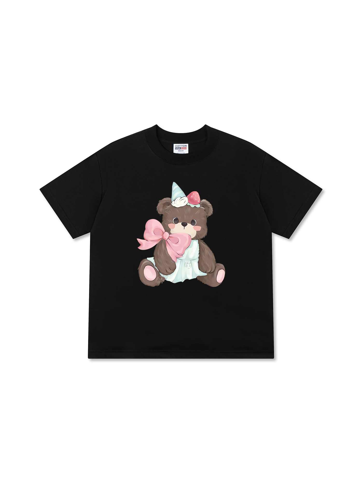 Áo Thun Relaxed Fit Soft Paw Strawberry Bear