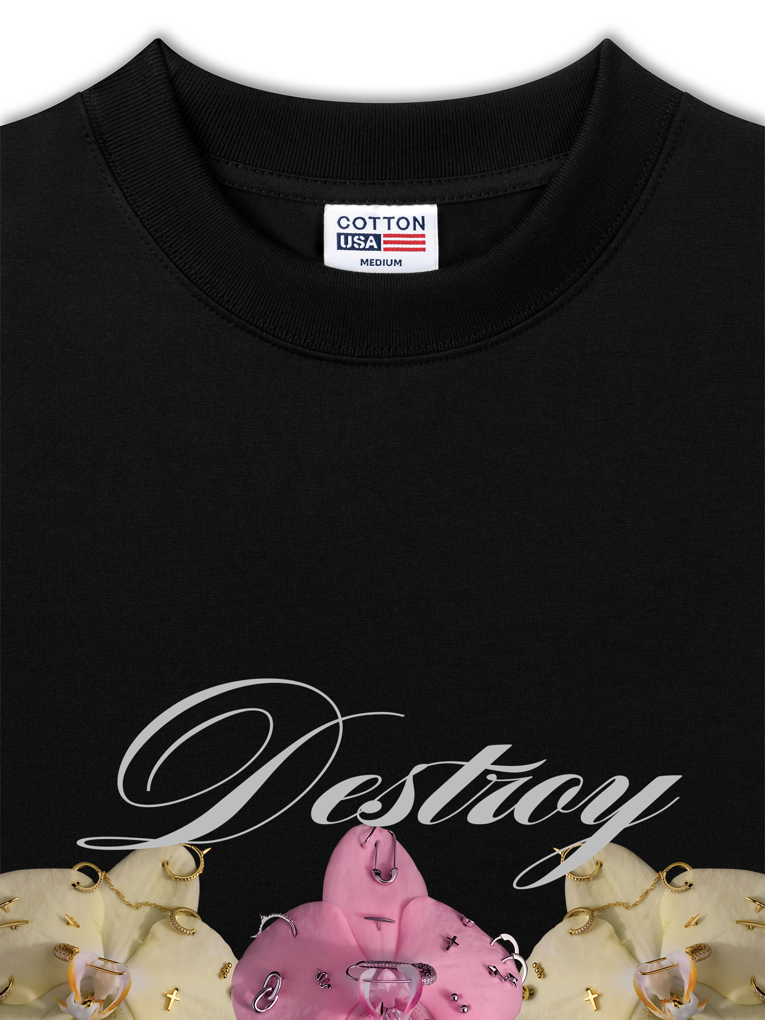 Áo Thun Relaxed Fit Bling Orchid Destroy