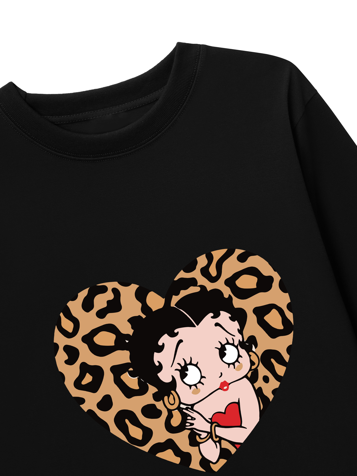 Áo Thun Dài Tay Urban Leopard Betty Cheetah Heart