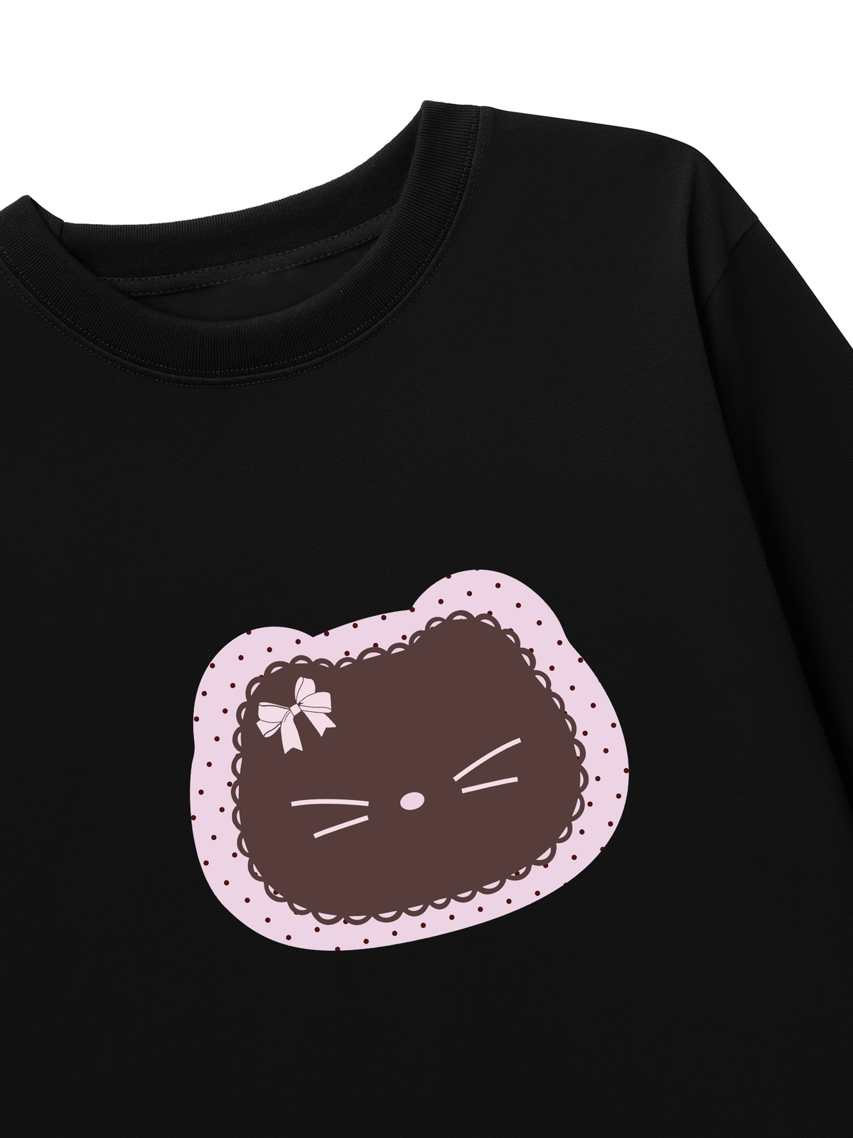 Áo Thun Dài Tay Dotty Mood Cute Cat