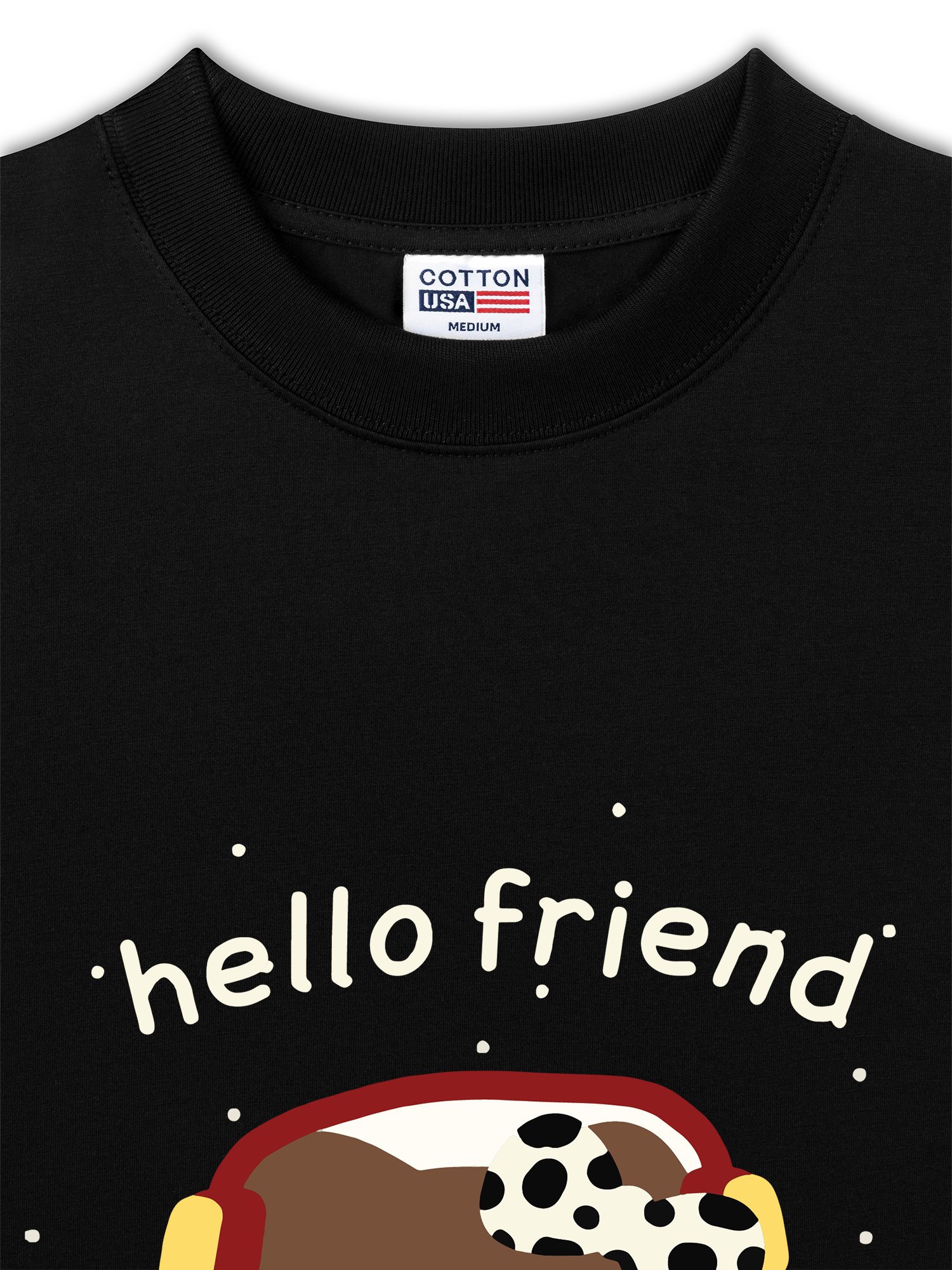 Áo Thun Relaxed Fit Soft Paw Hello Friend