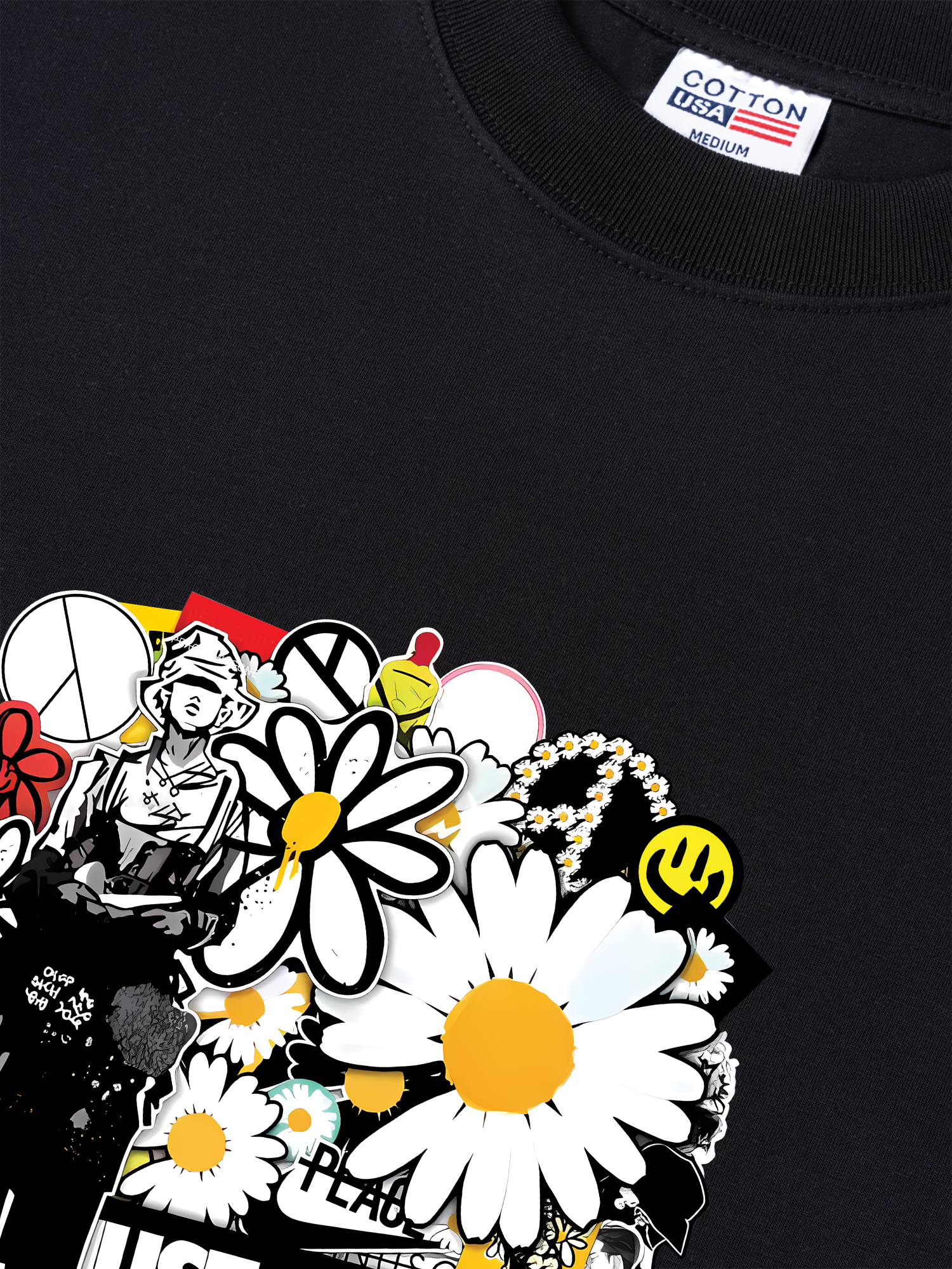 Áo Thun Relaxed Fit Idol Daisy Flower GD