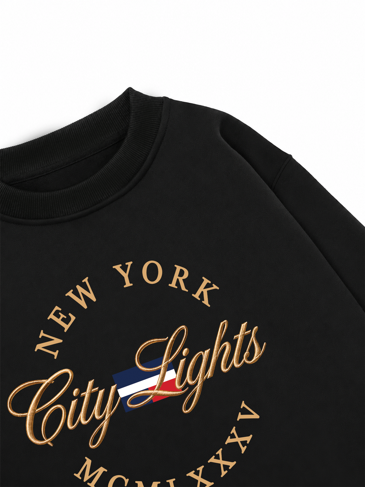 Áo Sweater Nỉ Hai Da  City Lights New York