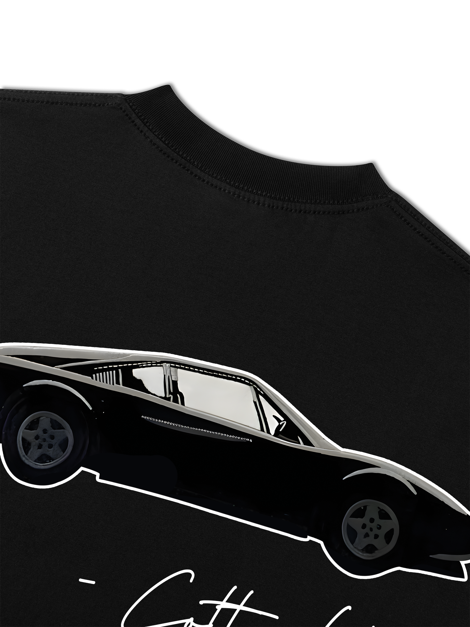 Áo Thun Relaxed Fit Classic Car Black