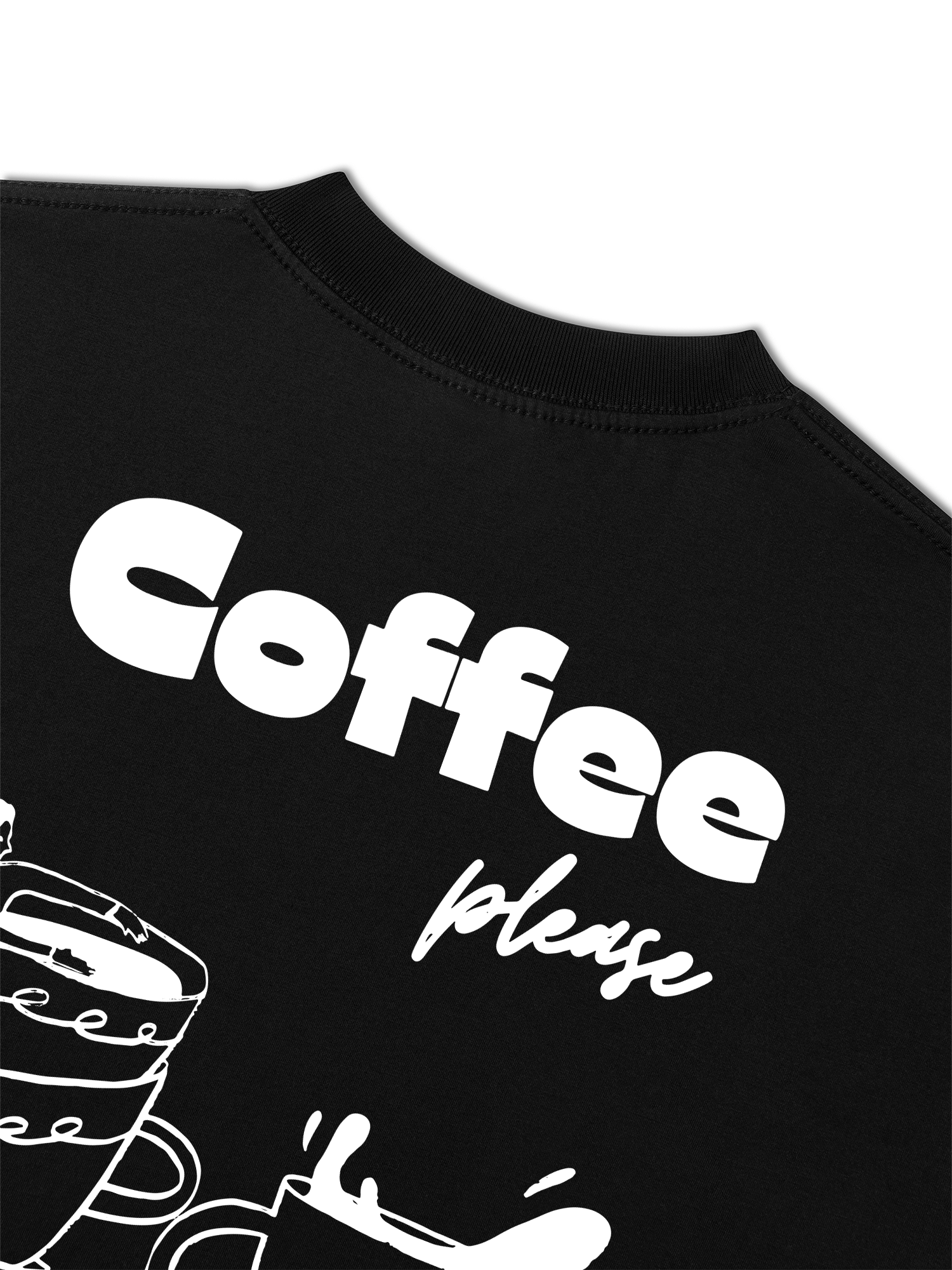 Áo Thun Relaxed Fit Daily Cup Coffee Please