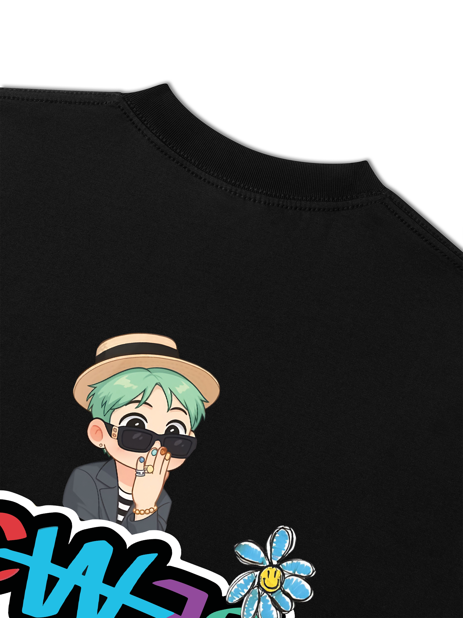 Áo Thun Relaxed Fit Idol G Dragon Chibi I Love GD