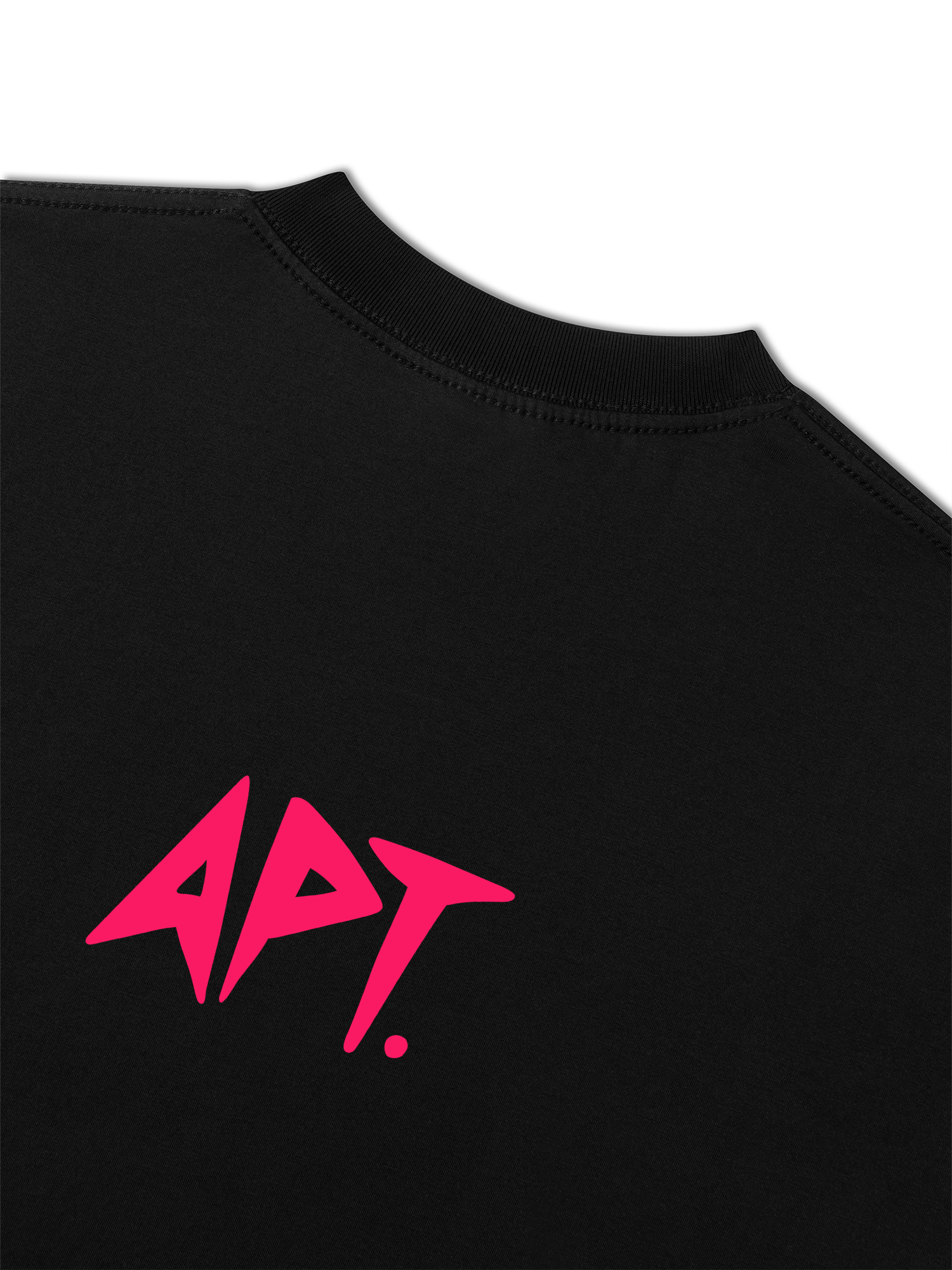 Áo Thun Relaxed Fit Black Pink Cute APT