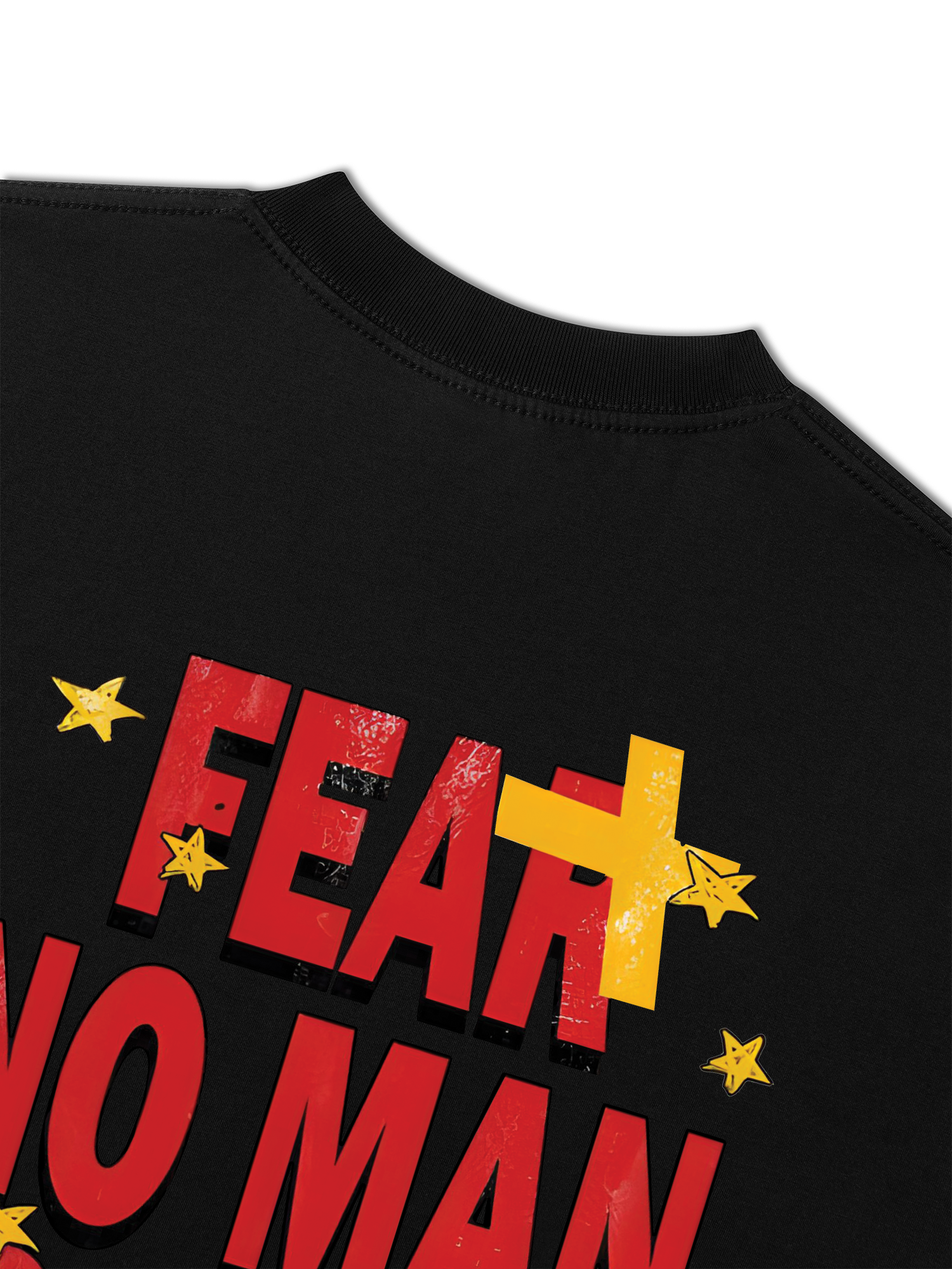 Áo Thun Relaxed Fit Rapper Rodman Fear No Man Nor God