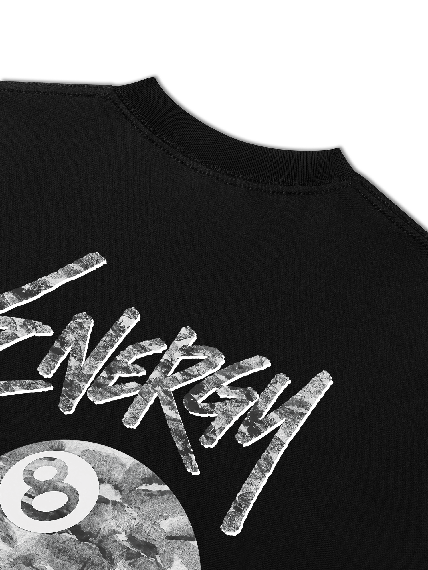 Áo Thun Relaxed Fit Energy Black & White Lucky Kiss