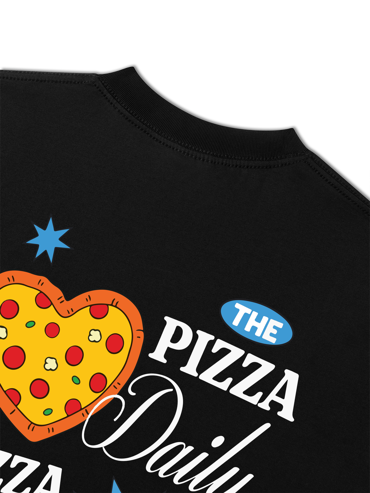Áo Thun Relaxed Fit Yummy Mood Pizza Daily