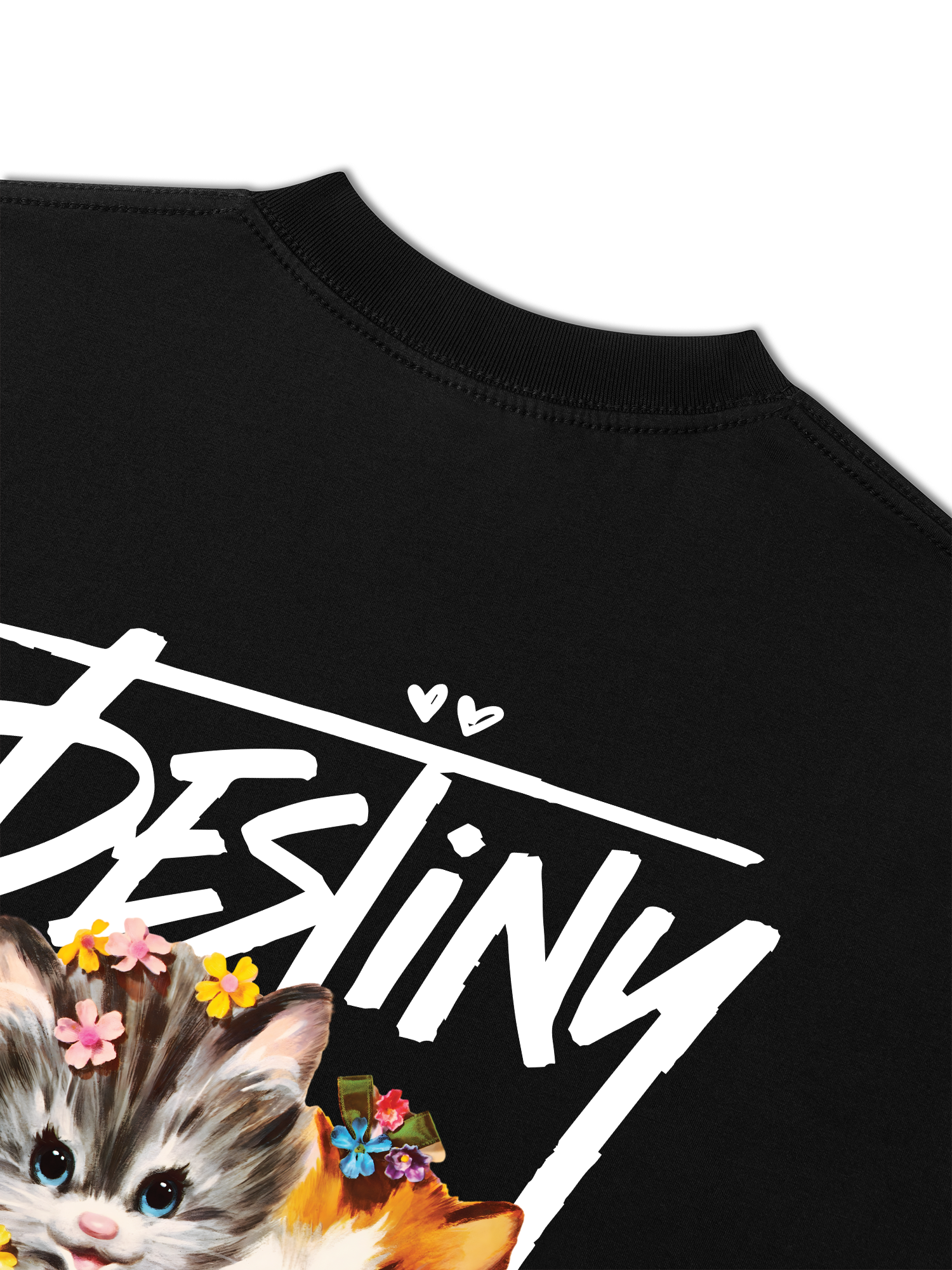 Áo Thun Relaxed Fit Destiny Love Cats