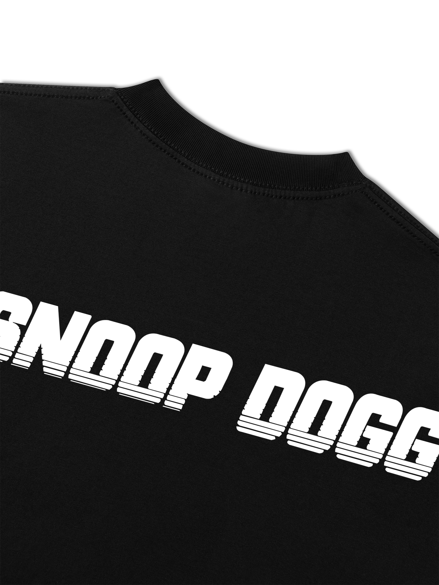 Áo Thun Relaxed Fit Rapper Black And White Snoop Dog