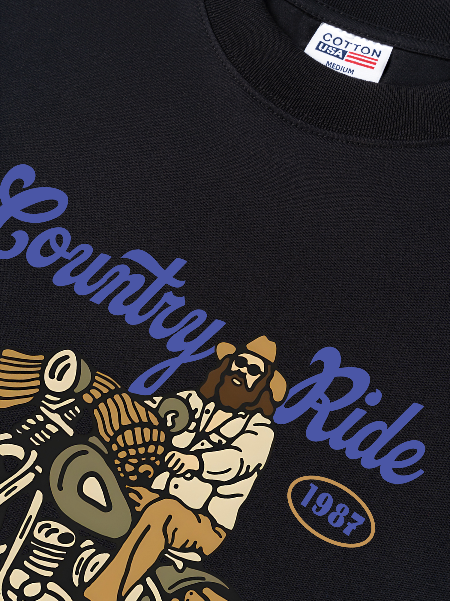 Áo Thun Relaxed Fit Motorbike Country Ride