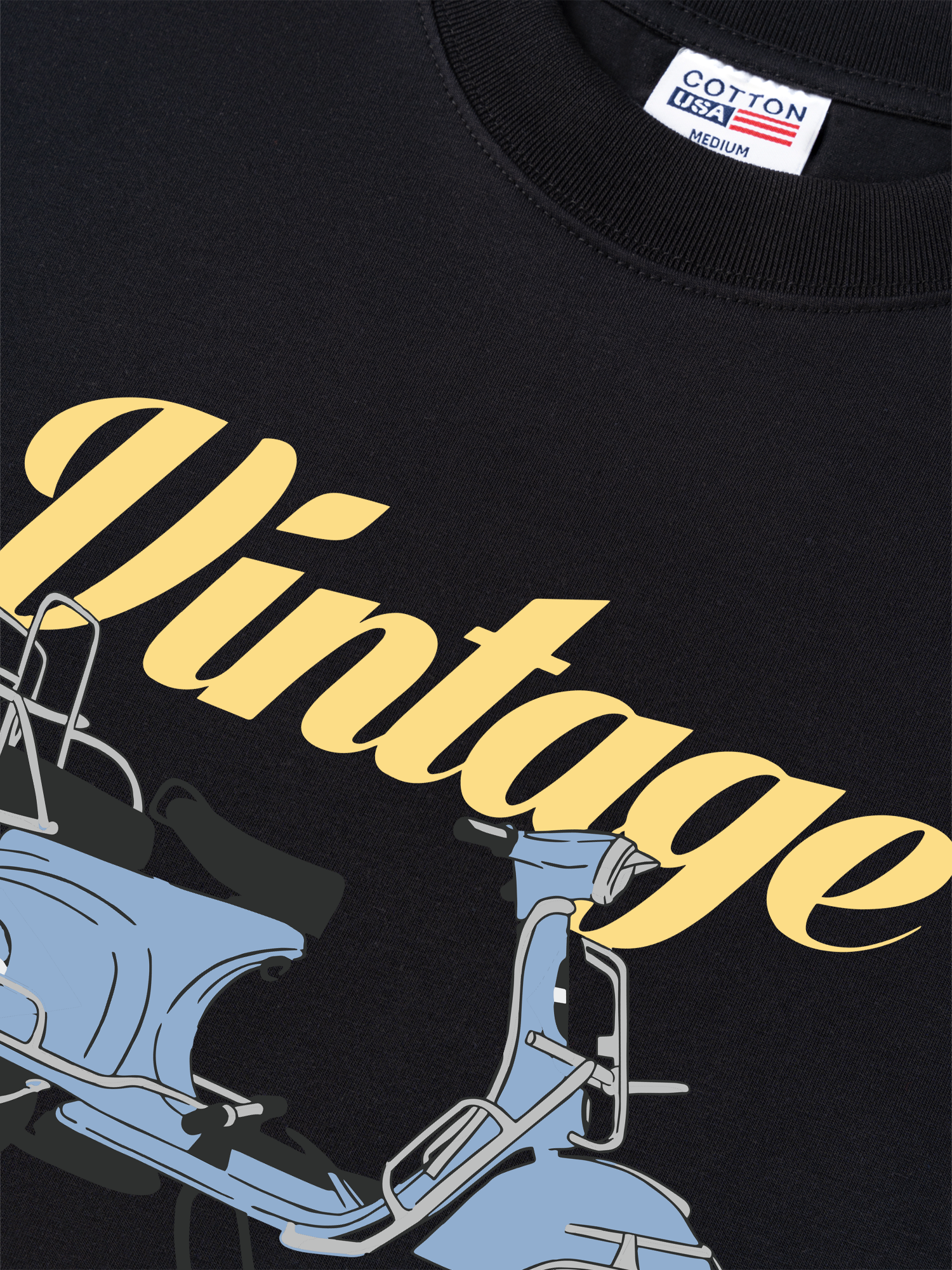 Áo Thun Relaxed Fit Motorbike Vintage Vespa