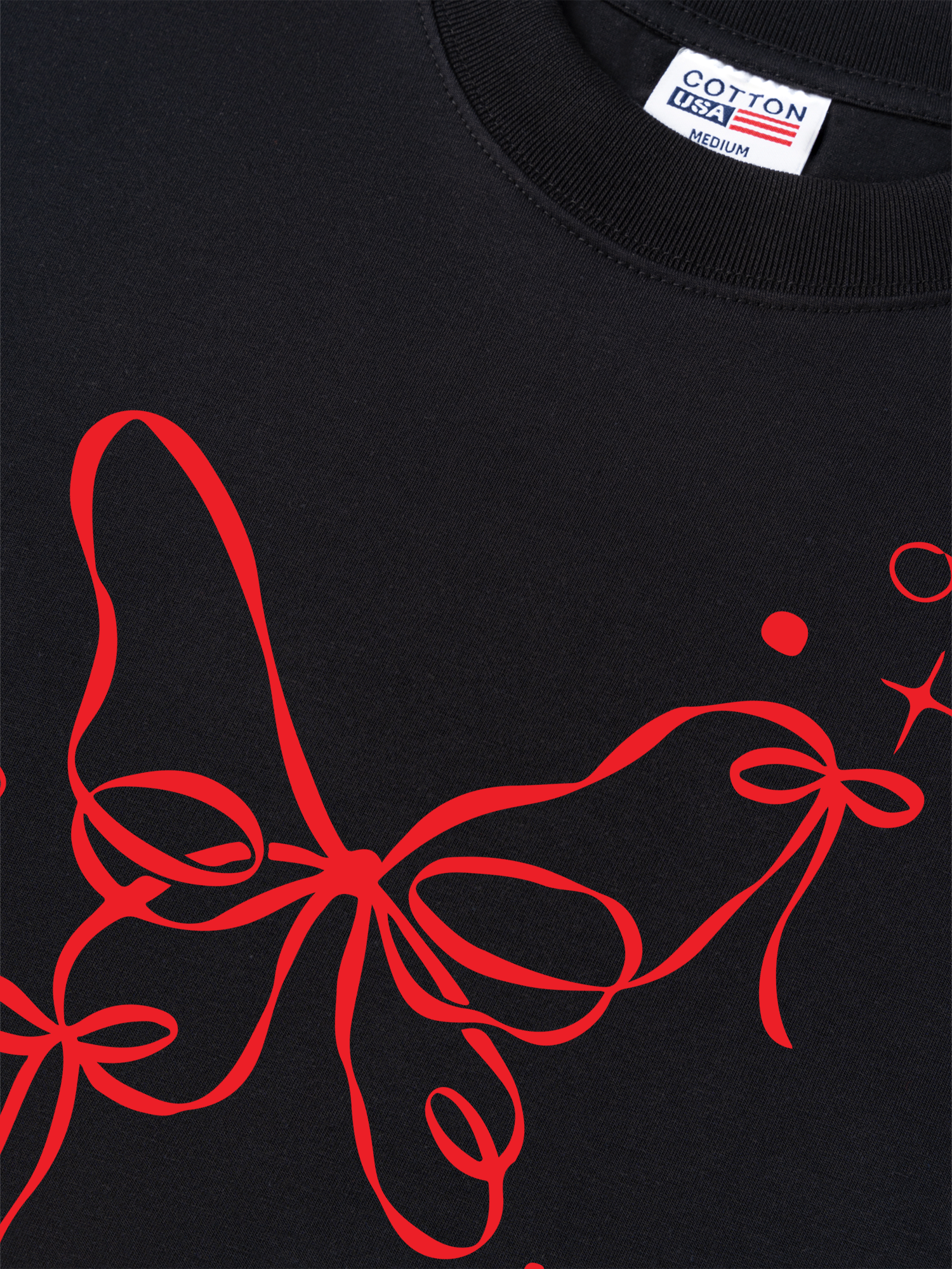 Áo Thun Relaxed Fit Butterfly Ribbon