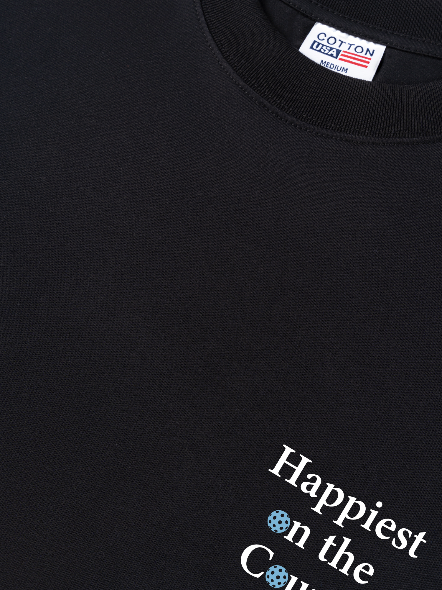 Áo Thun Relaxed Fit Pickleball Happiest on the Courts