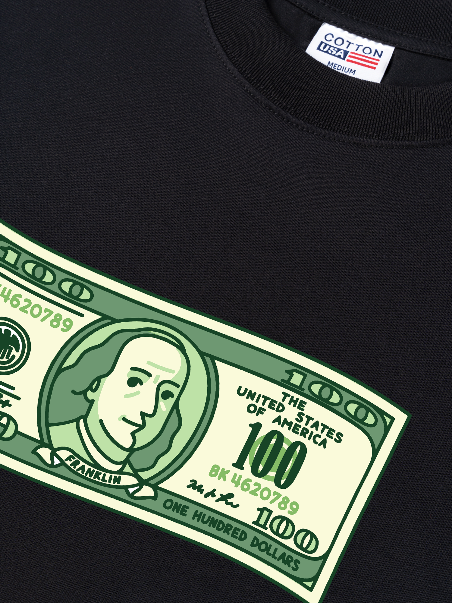 Áo Thun Relaxed Fit Money Cash Rules Everything