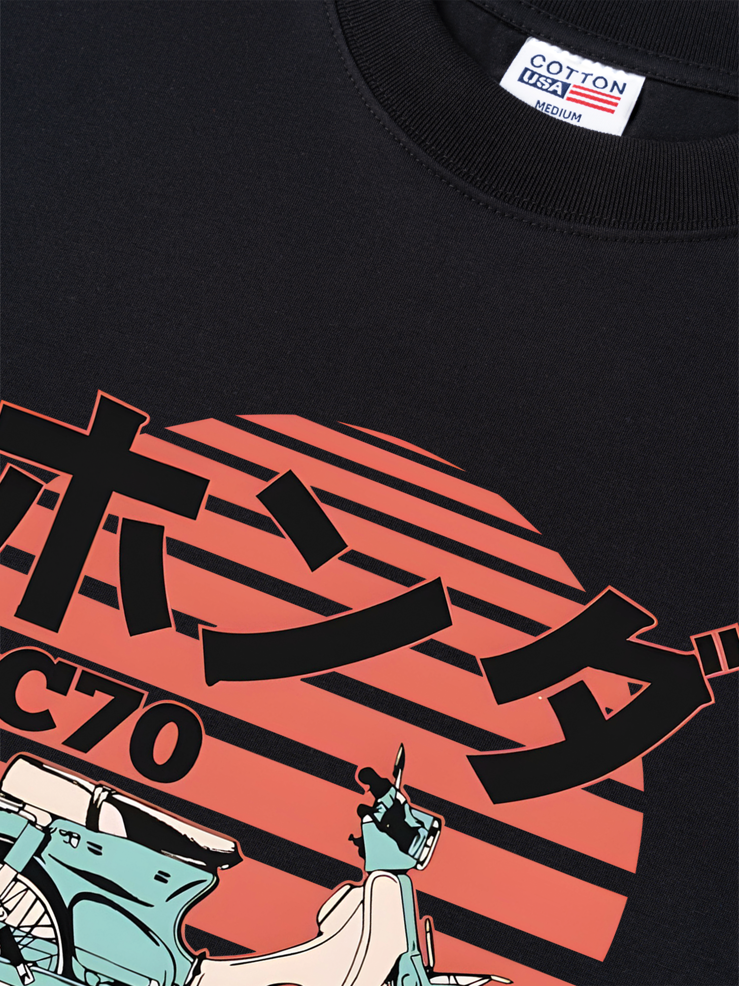 Áo Thun Relaxed Fit Motorbike Honda C70 CLASSIC