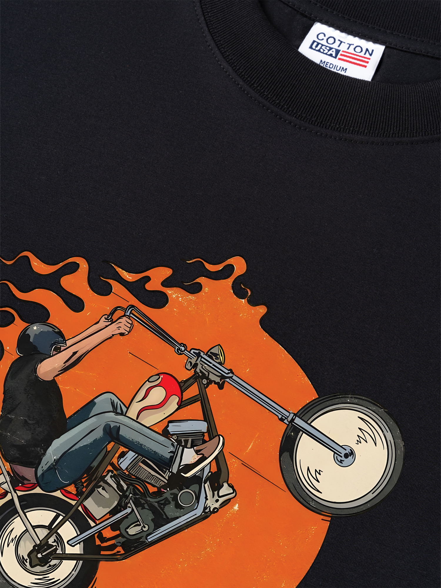 Áo Thun Relaxed Fit Motorbike Born to Ride