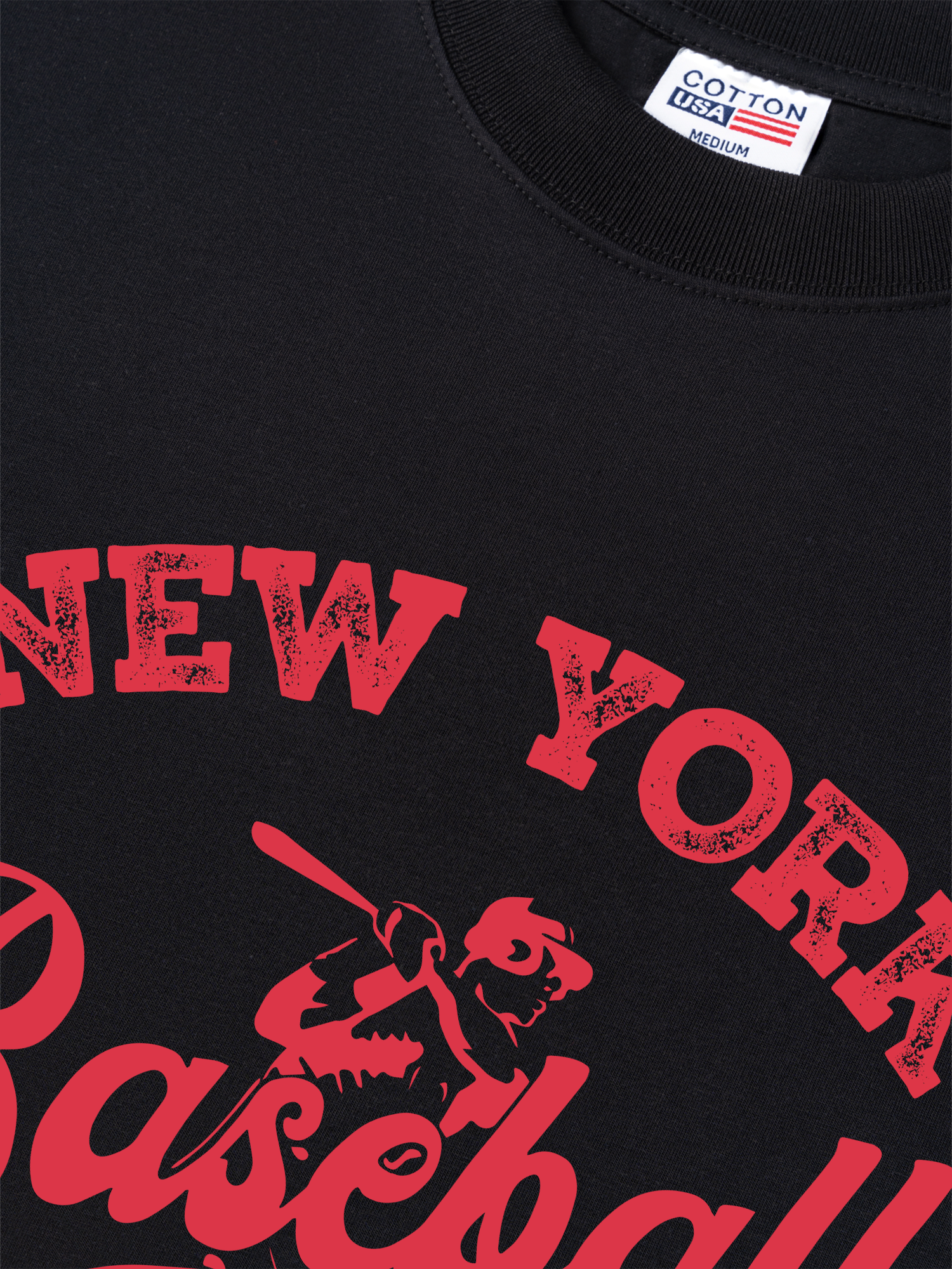 Áo Thun Relaxed Fit New York Baseball Pink