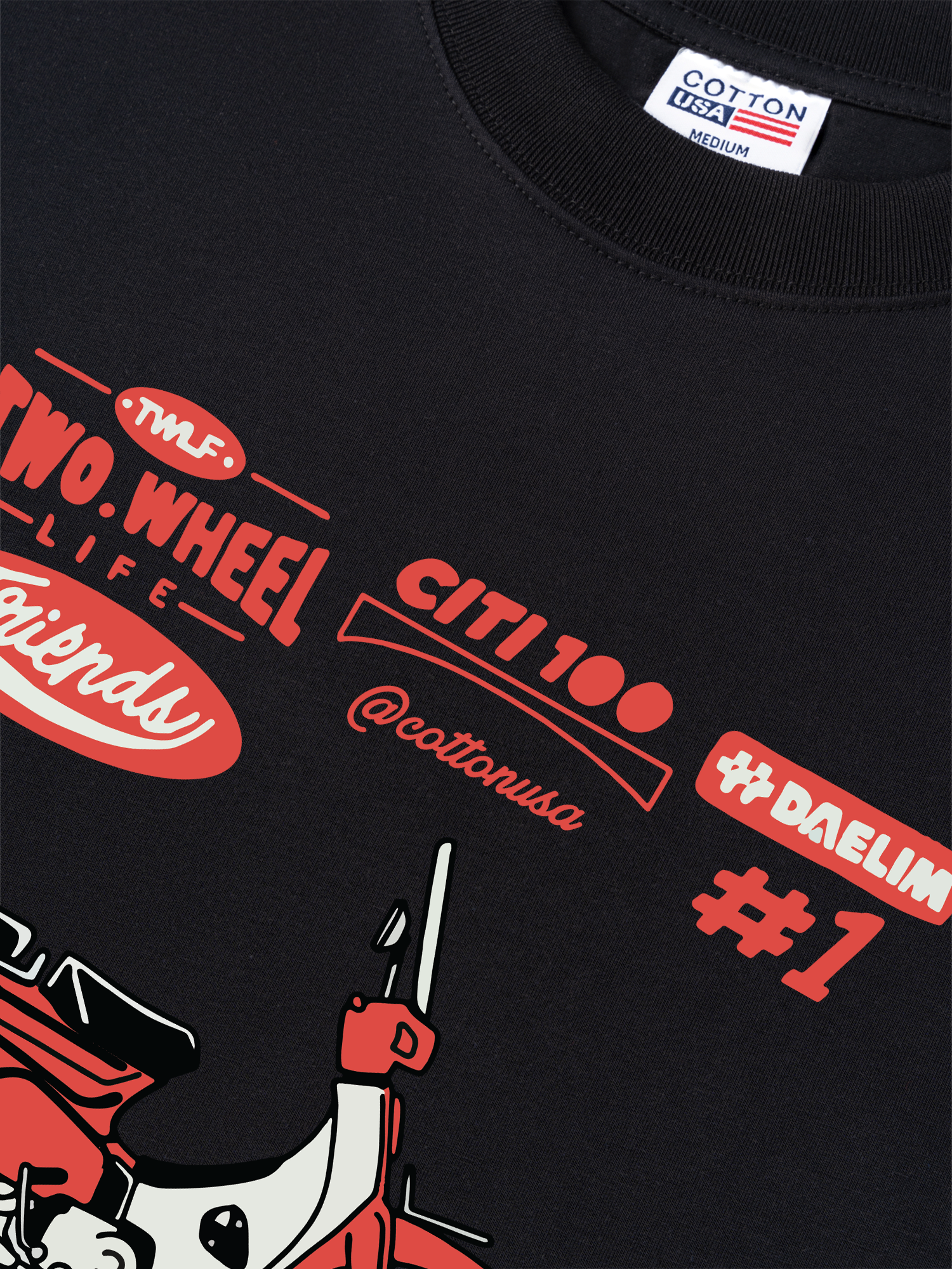 Áo Thun Relaxed Fit Motorbike Citi 100 DAELIM