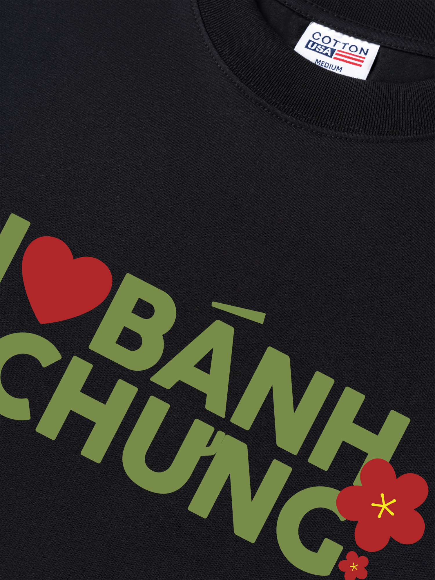 Áo Thun Relaxed Fit I Love Bánh Chưng