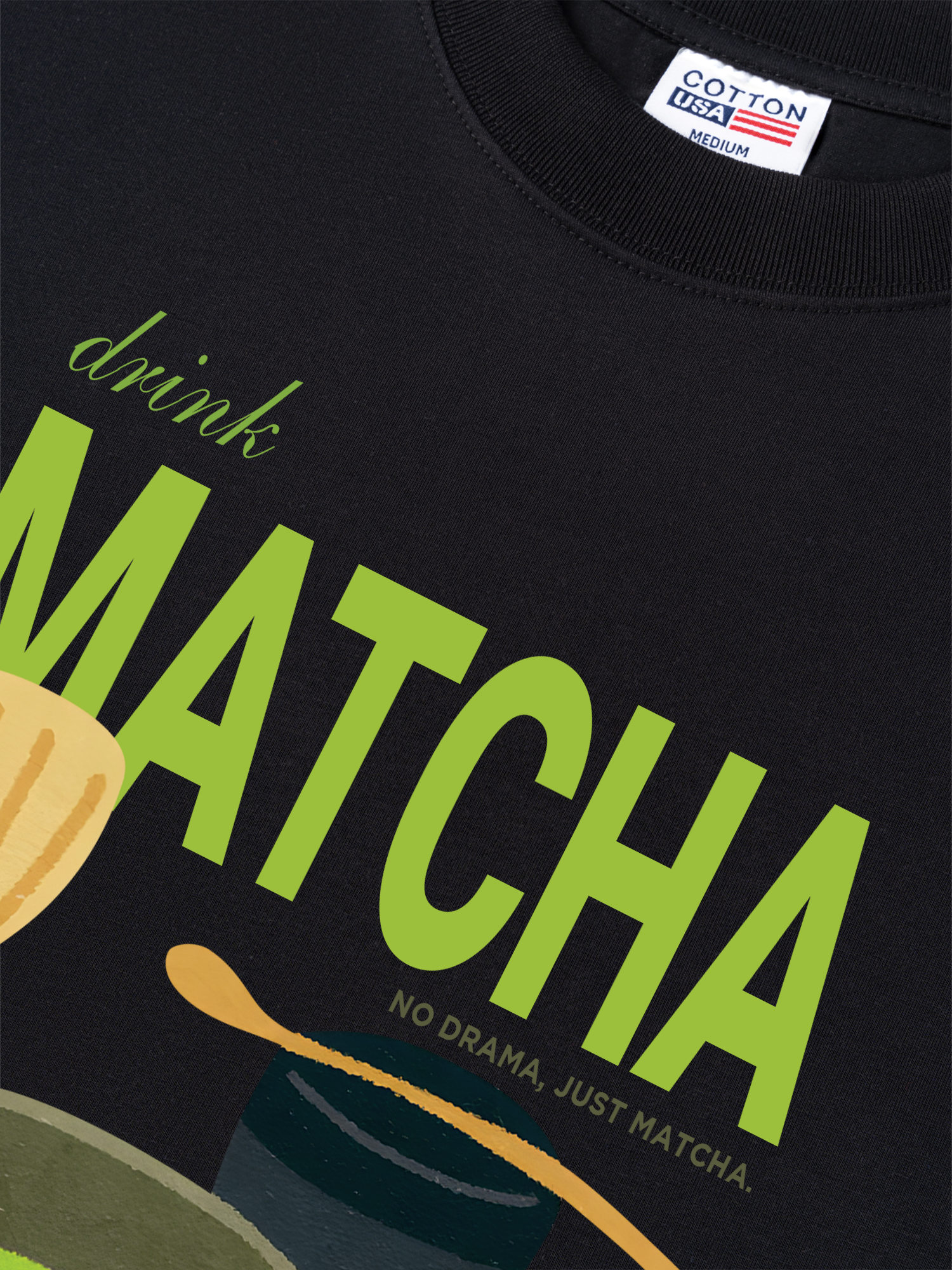 Áo Thun Relaxed Fit Daily Cup Drink Matcha