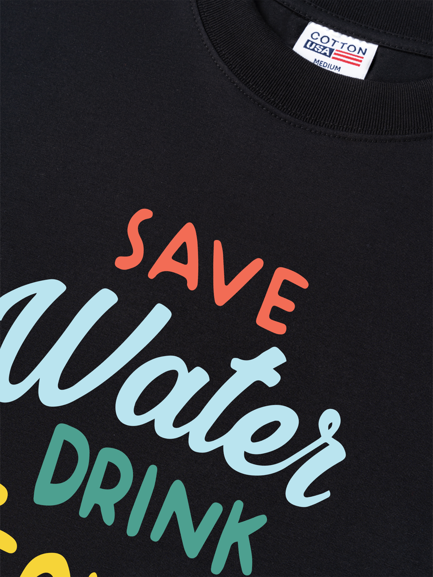 Áo Thun Relaxed Fit Save Water Drink Tequila
