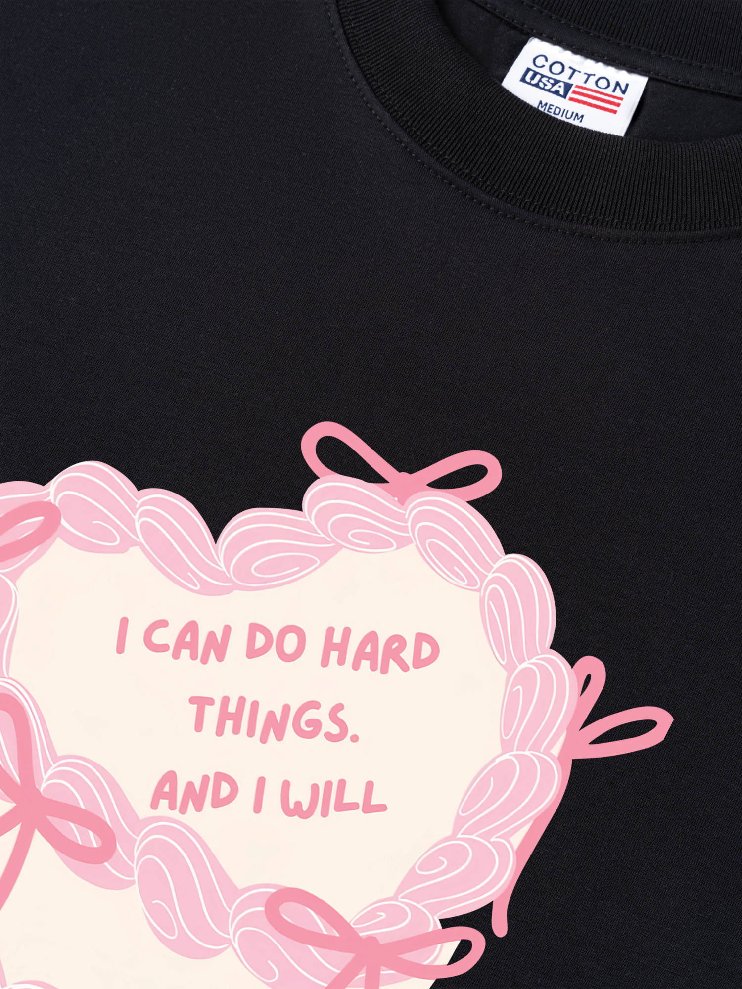 Áo Thun Relaxed Fit I Can Do Hard Thing