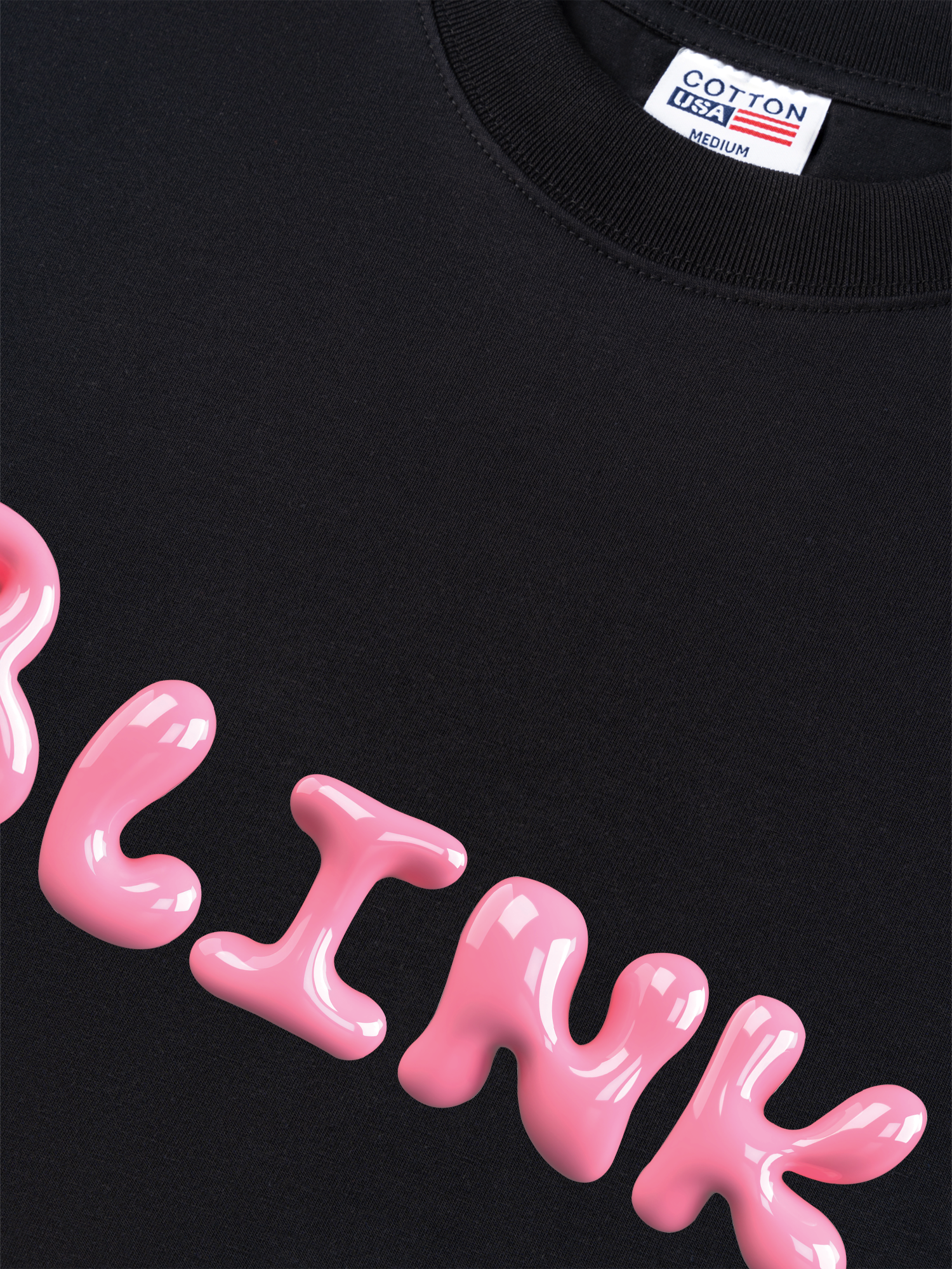 Áo Thun Relaxed Fit Black Pink Blink