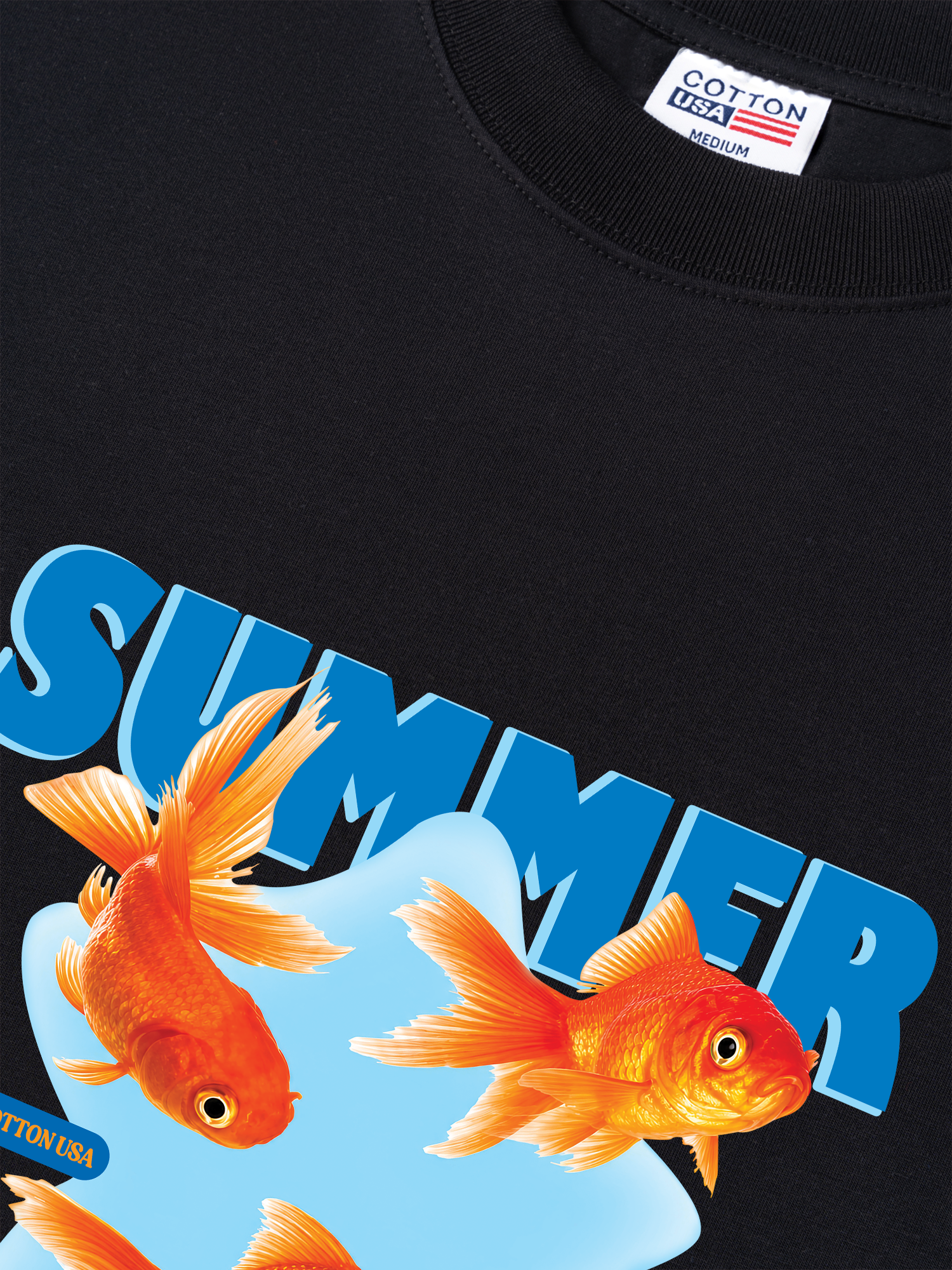 Áo Thun Relaxed Fit Tshirt Tshirt Tropical Summer Goldfish