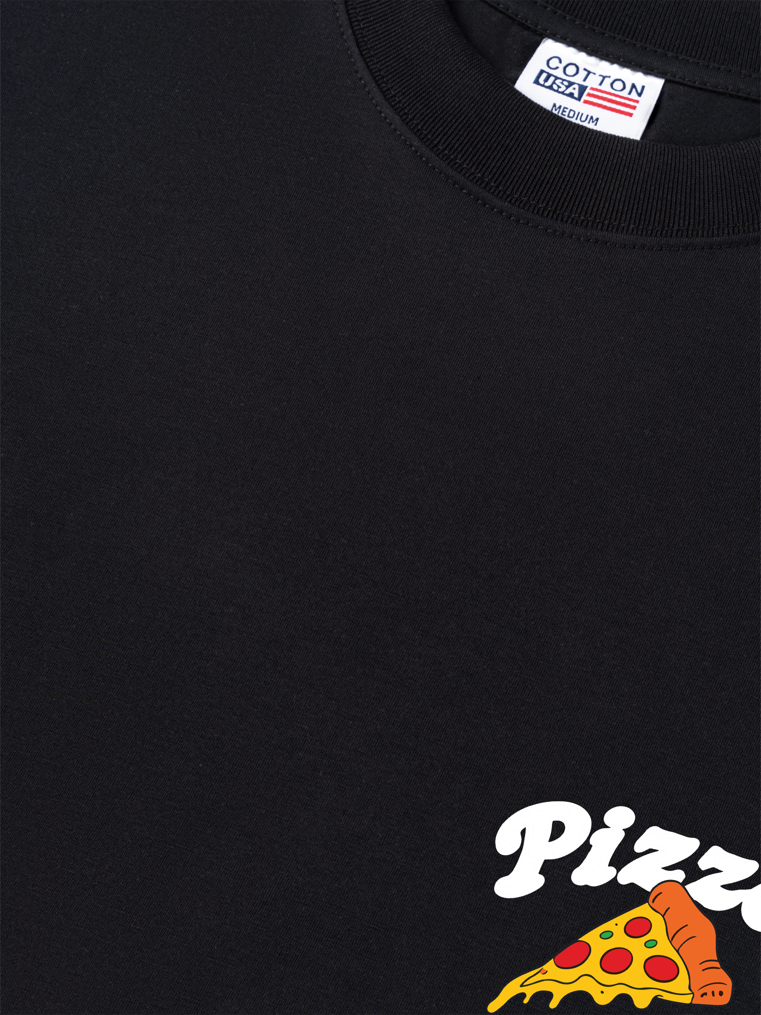 Áo Thun Relaxed Fit Yummy Mood Pizza Daily