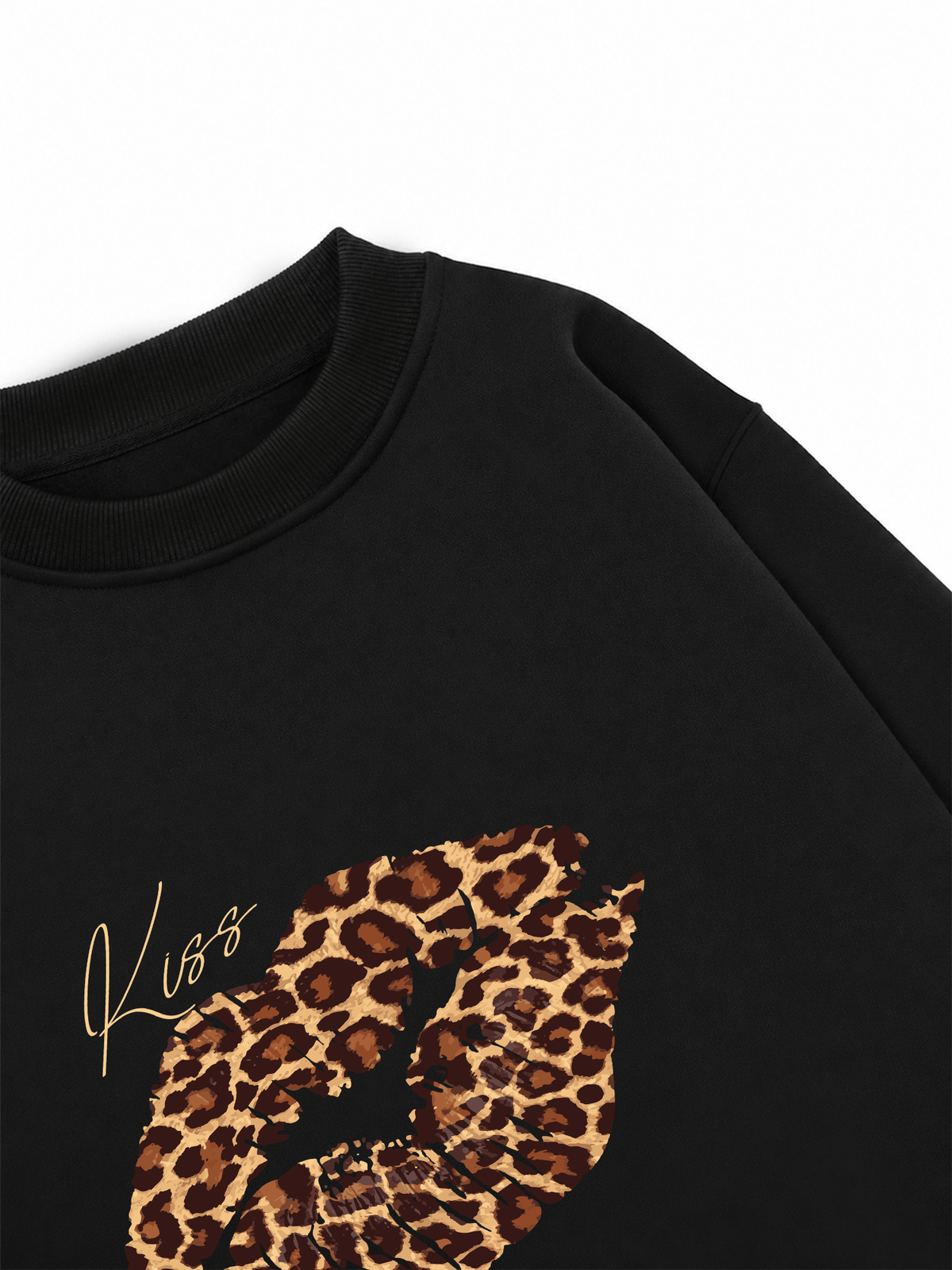 Áo Sweater Nỉ Hai Da Urban Leopard Kiss Lip