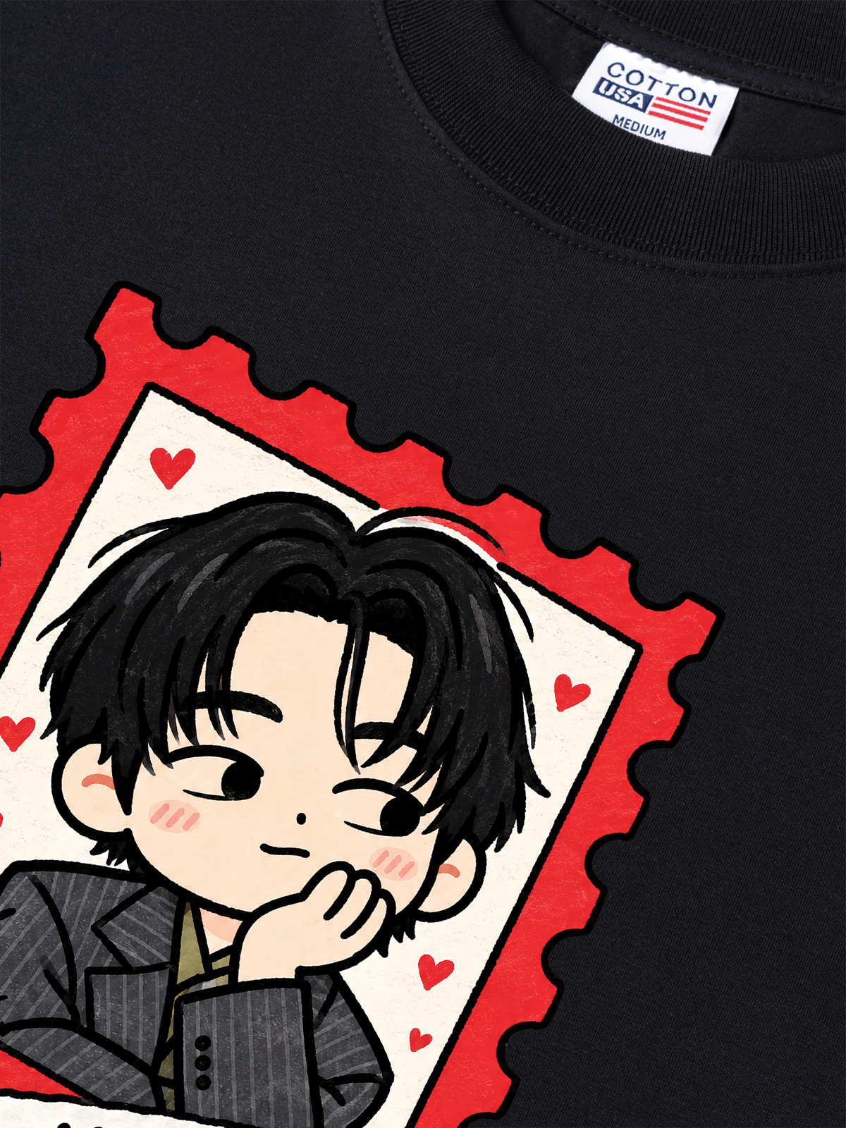 Áo Thun Relaxed Fit Teahyung Chibi
