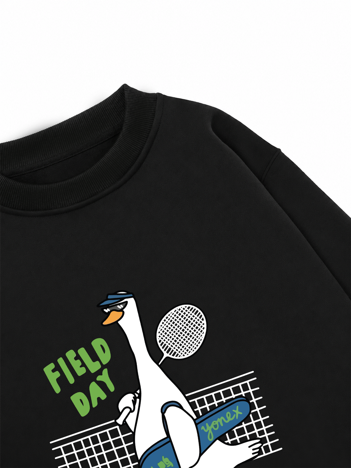 Áo Sweater Nỉ Hai Da Badminton Field Day