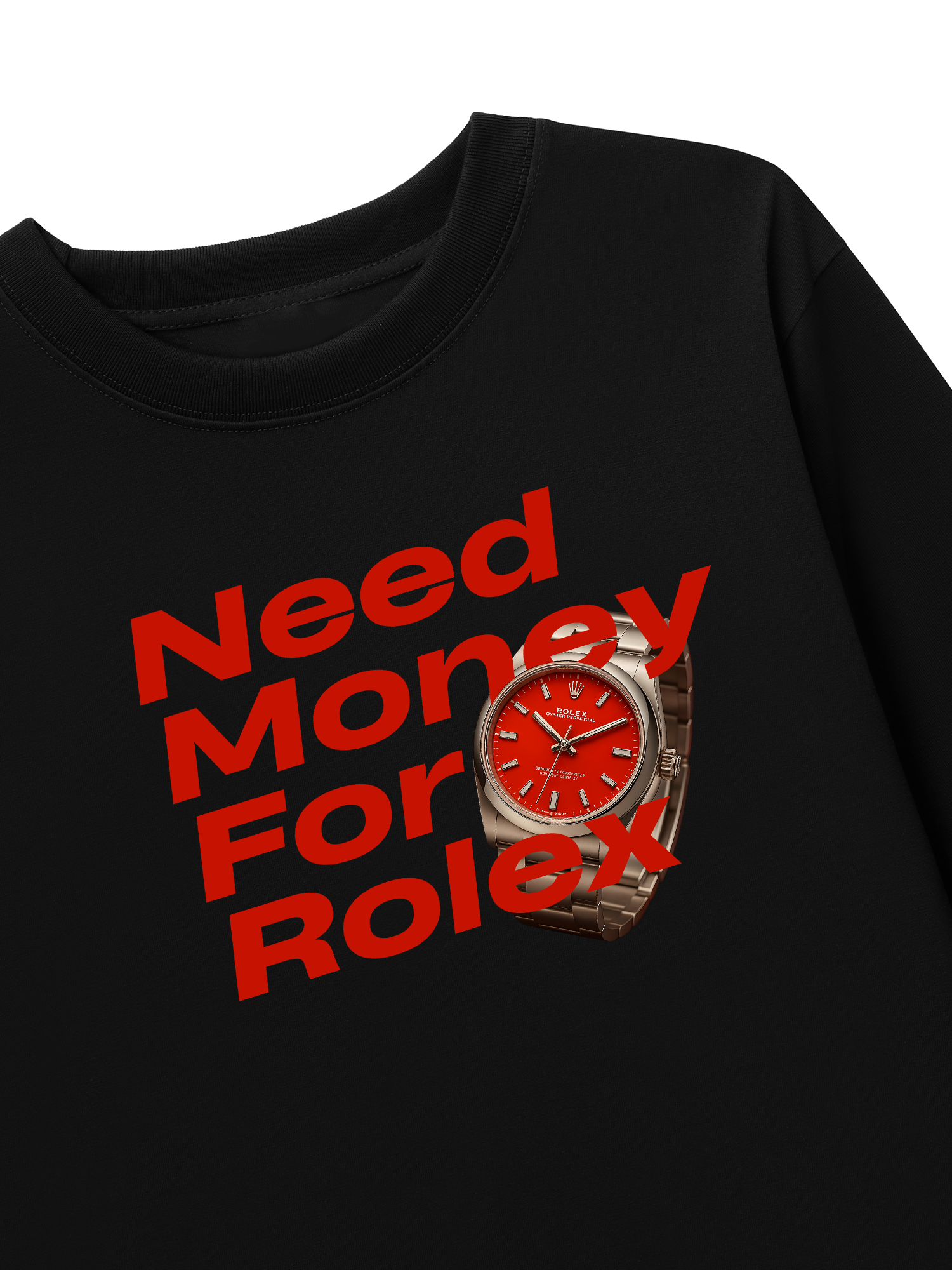Áo Thun Dài Tay Watch Need Money For Rolex