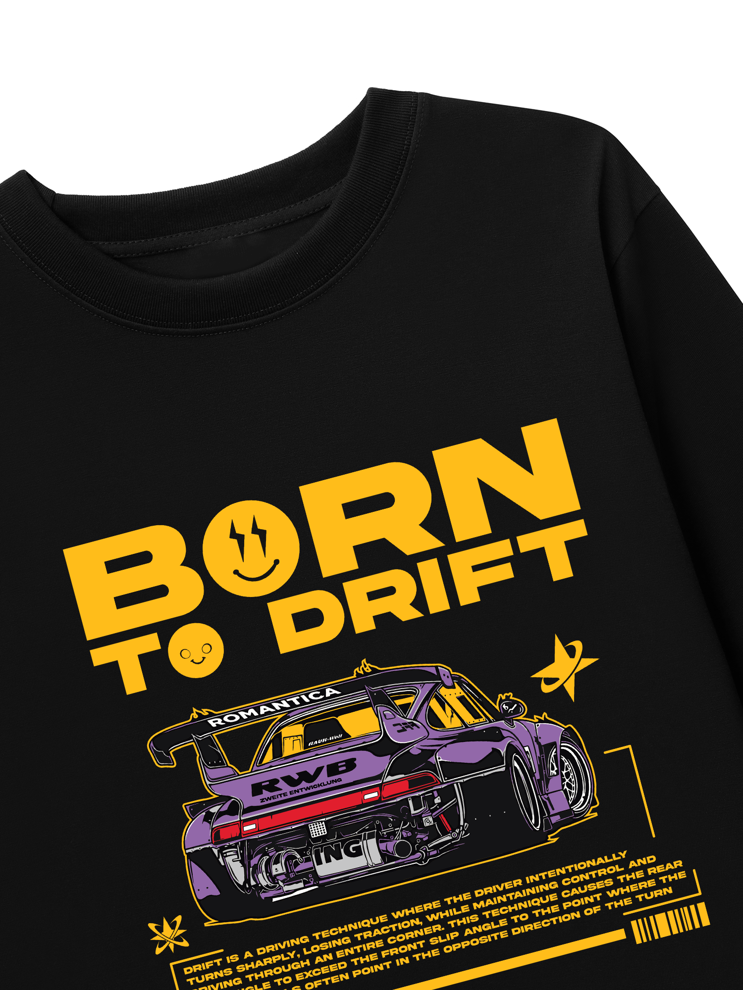 Áo Thun Dài Tay Porsche Born To Drift