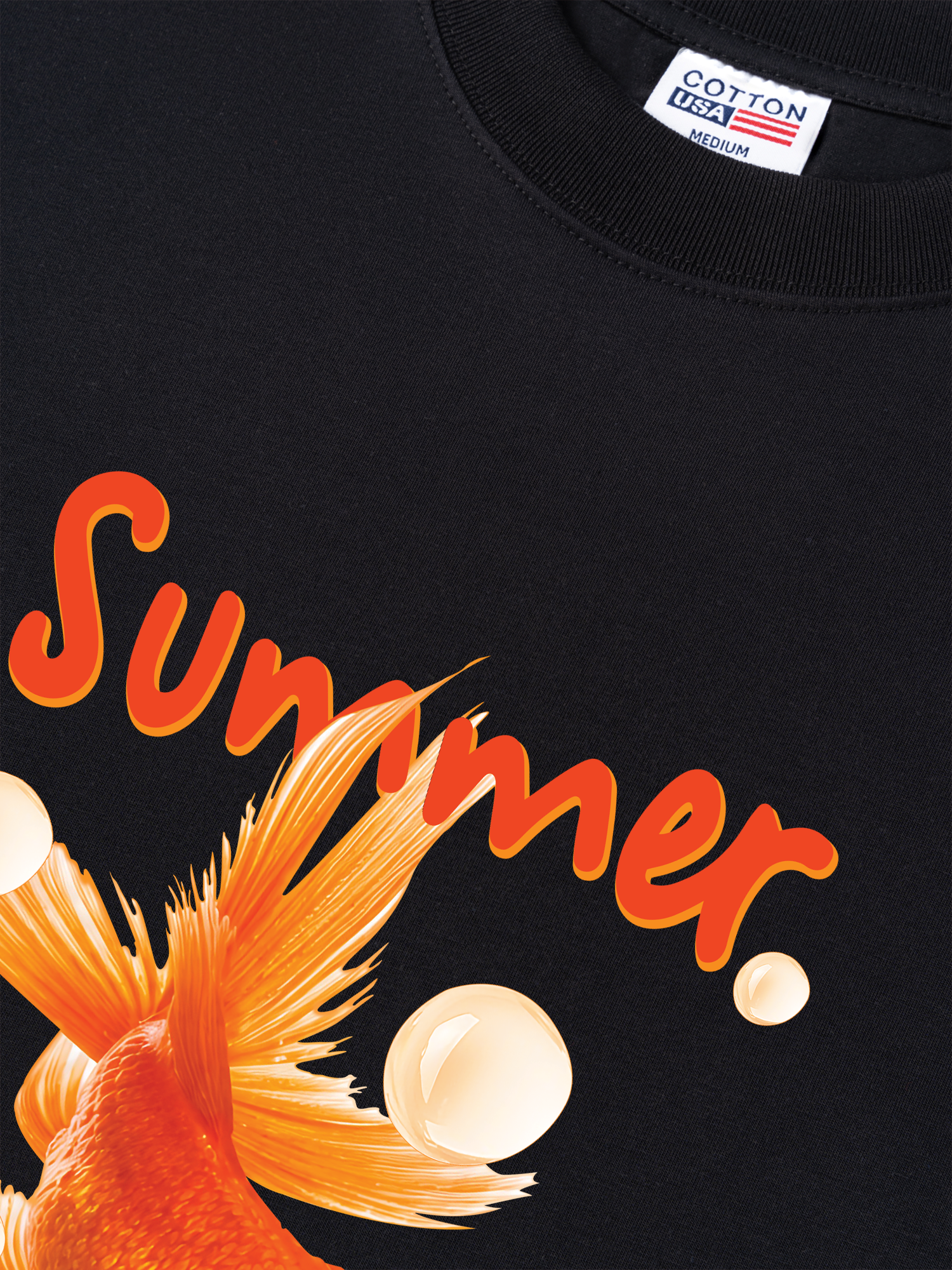 Áo Thun Relaxed Fit Tshirt Tropical Cá Vàng