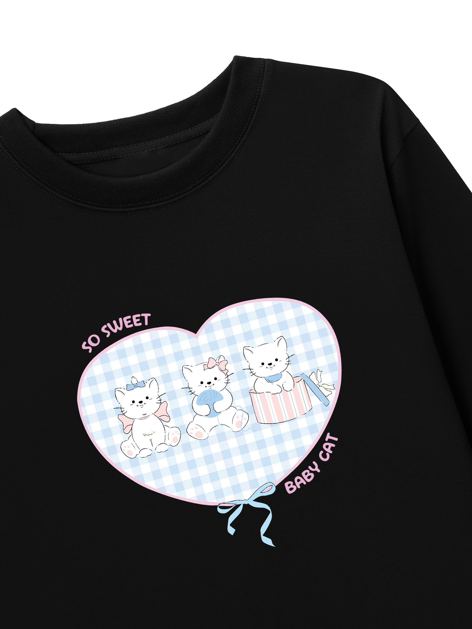 Áo Thun Dài Tay So Sweet Baby Cat