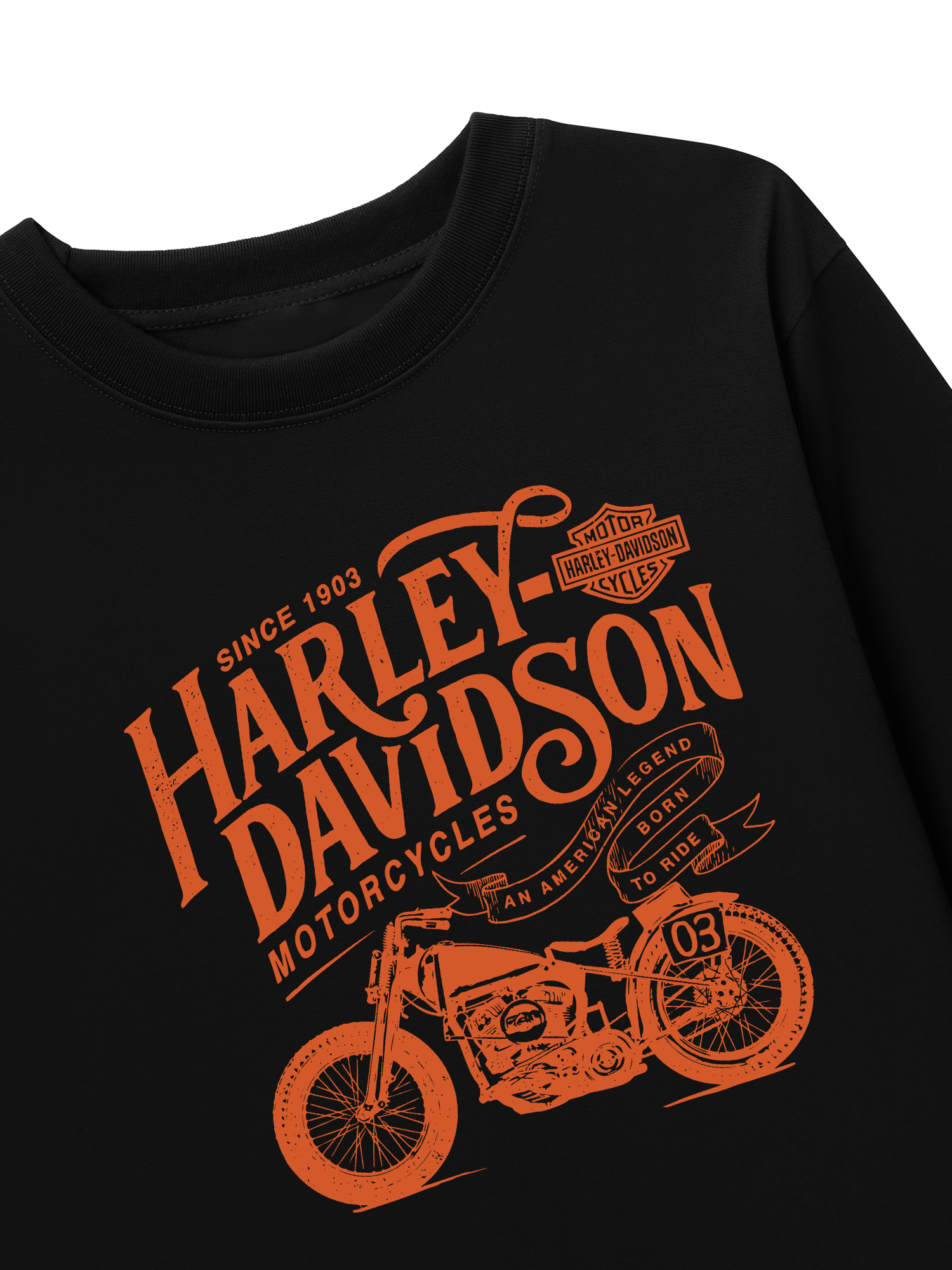 Áo Thun Dài Tay Motorcycles Harley Davidson