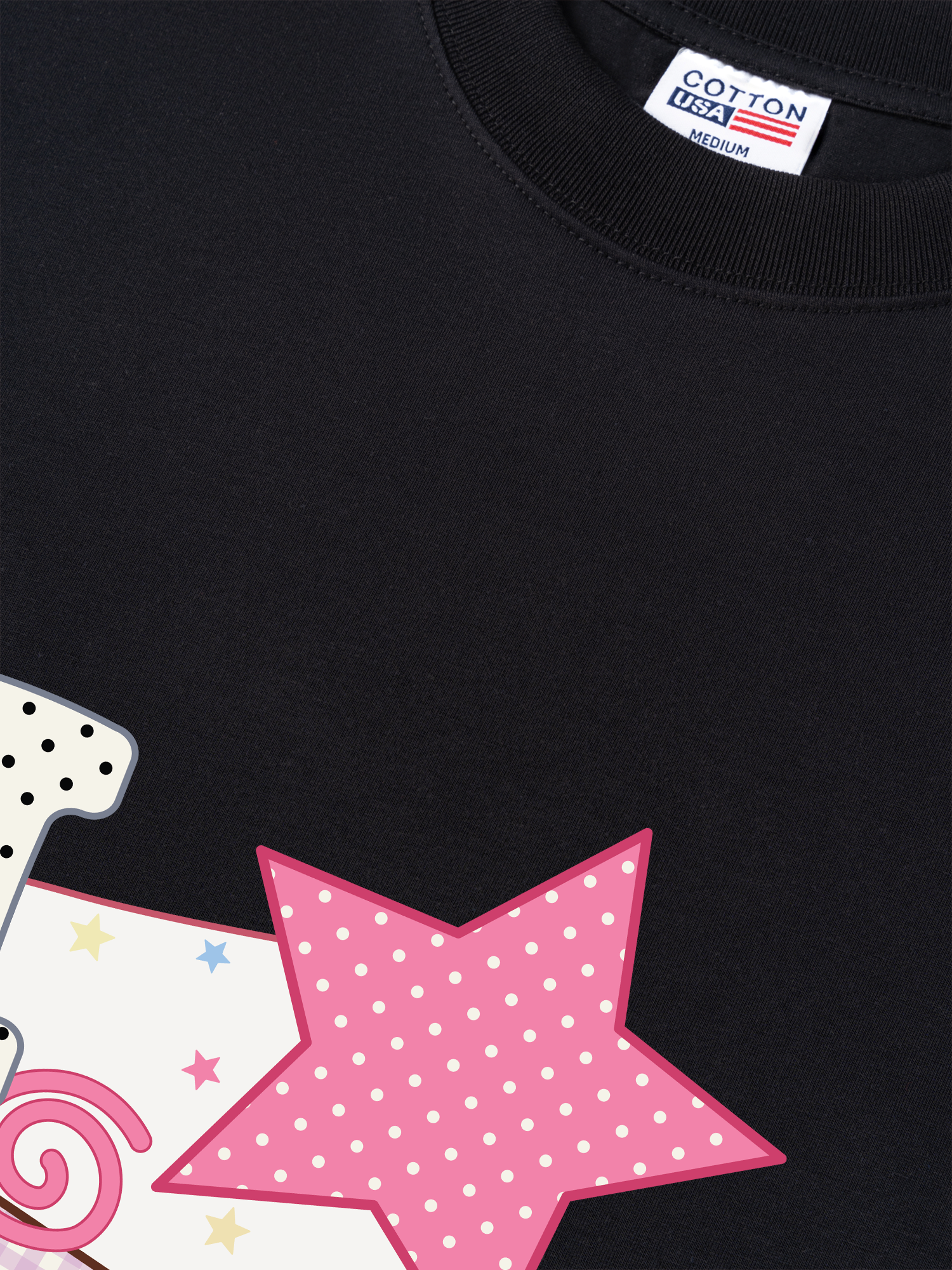 Áo Thun Relaxed Fit Dotty Mood Pink Star Candy