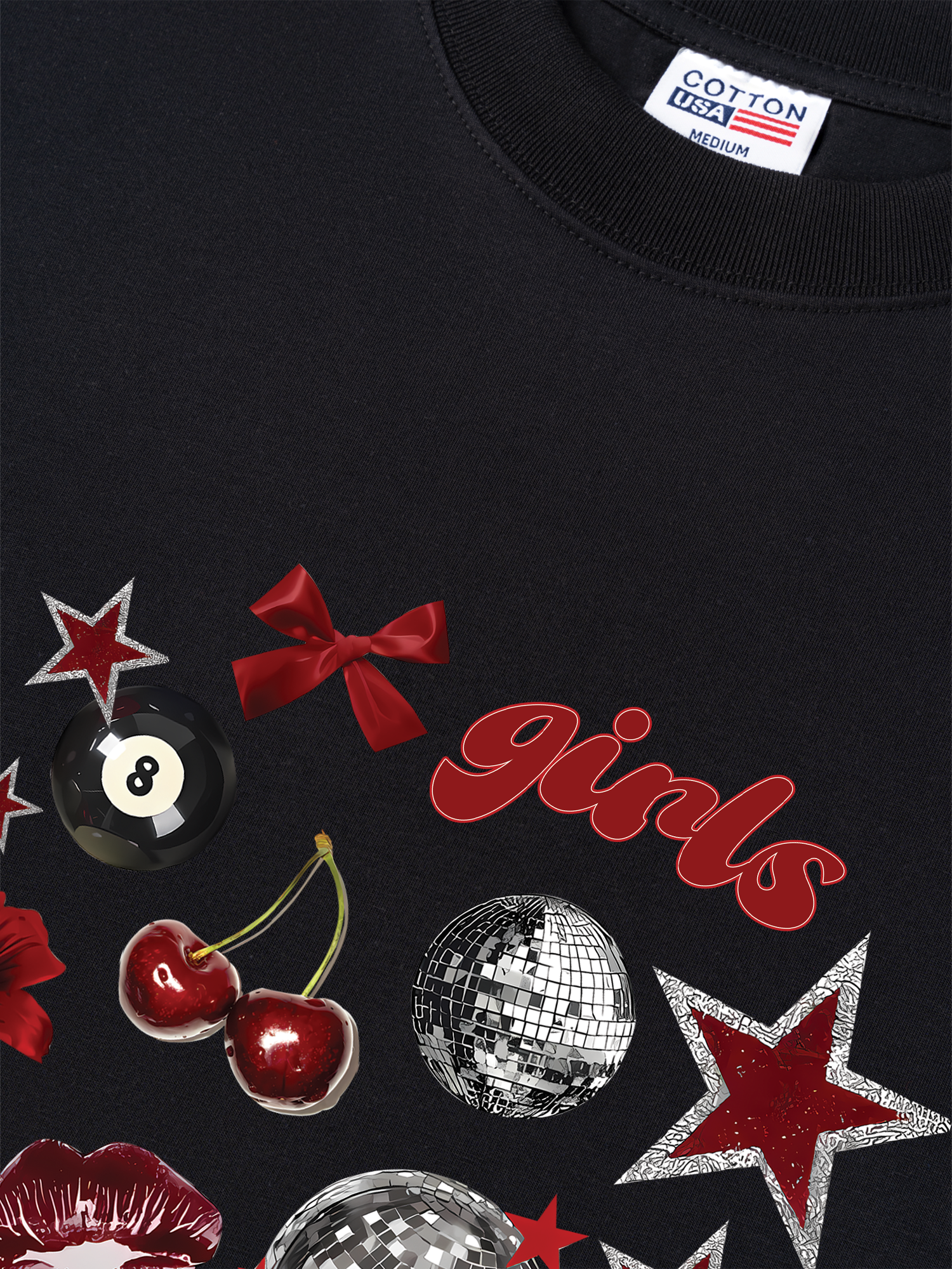 Áo Thun Relaxed Fit Cherry Girls