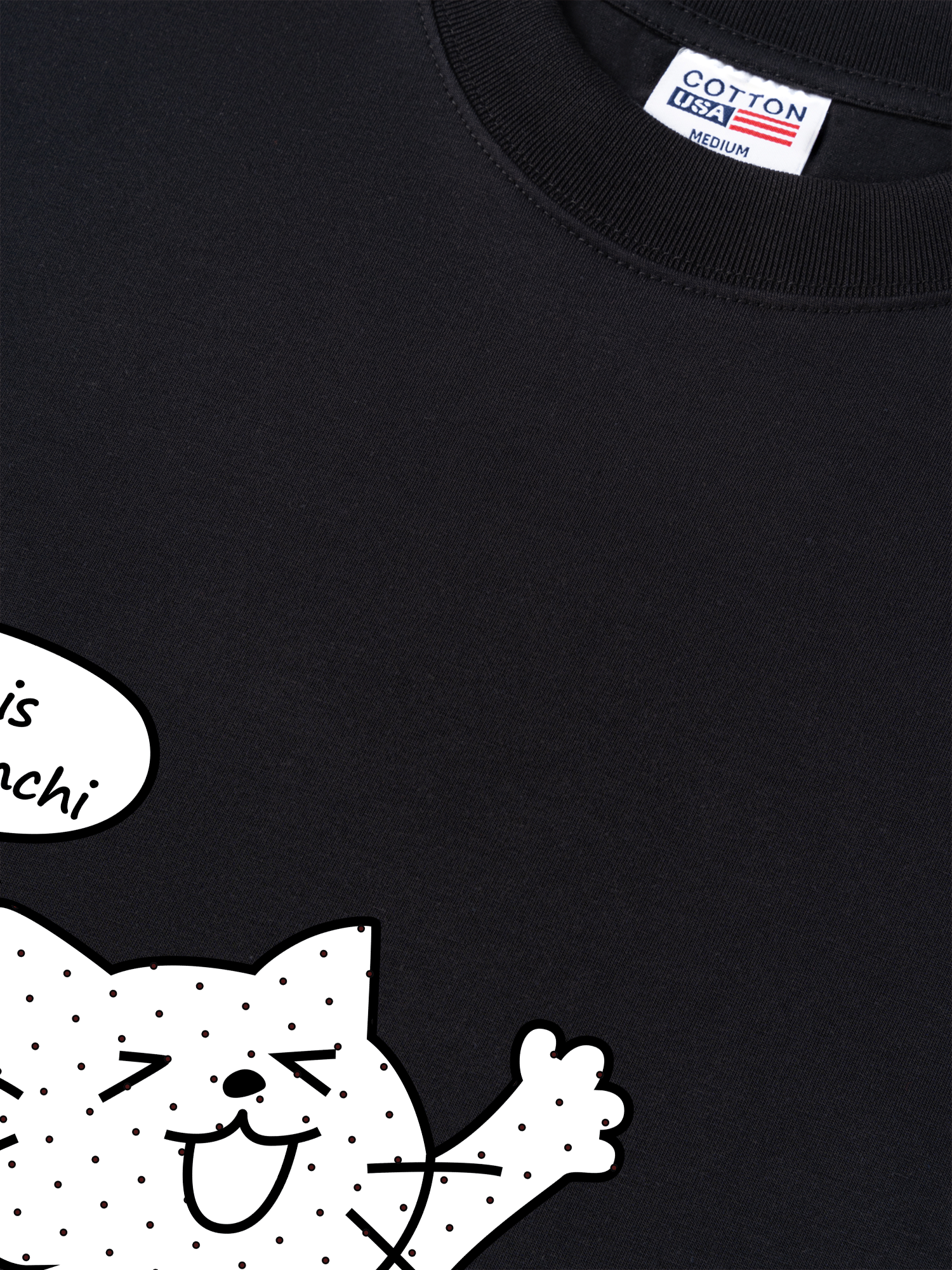 Áo Thun Relaxed Fit Dotty Mood Cute Cat