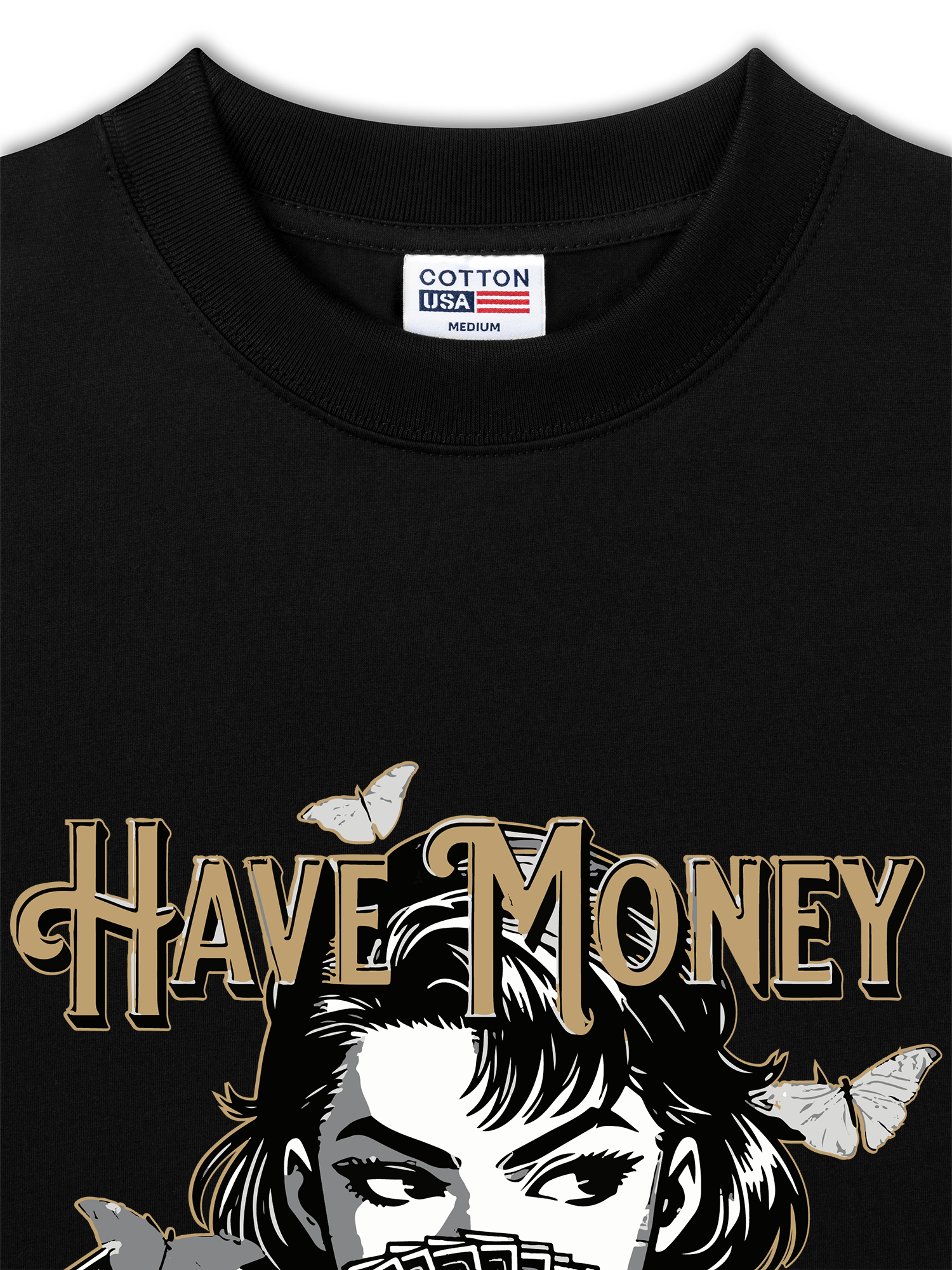 Áo Thun Relaxed Fit Money Golden Power