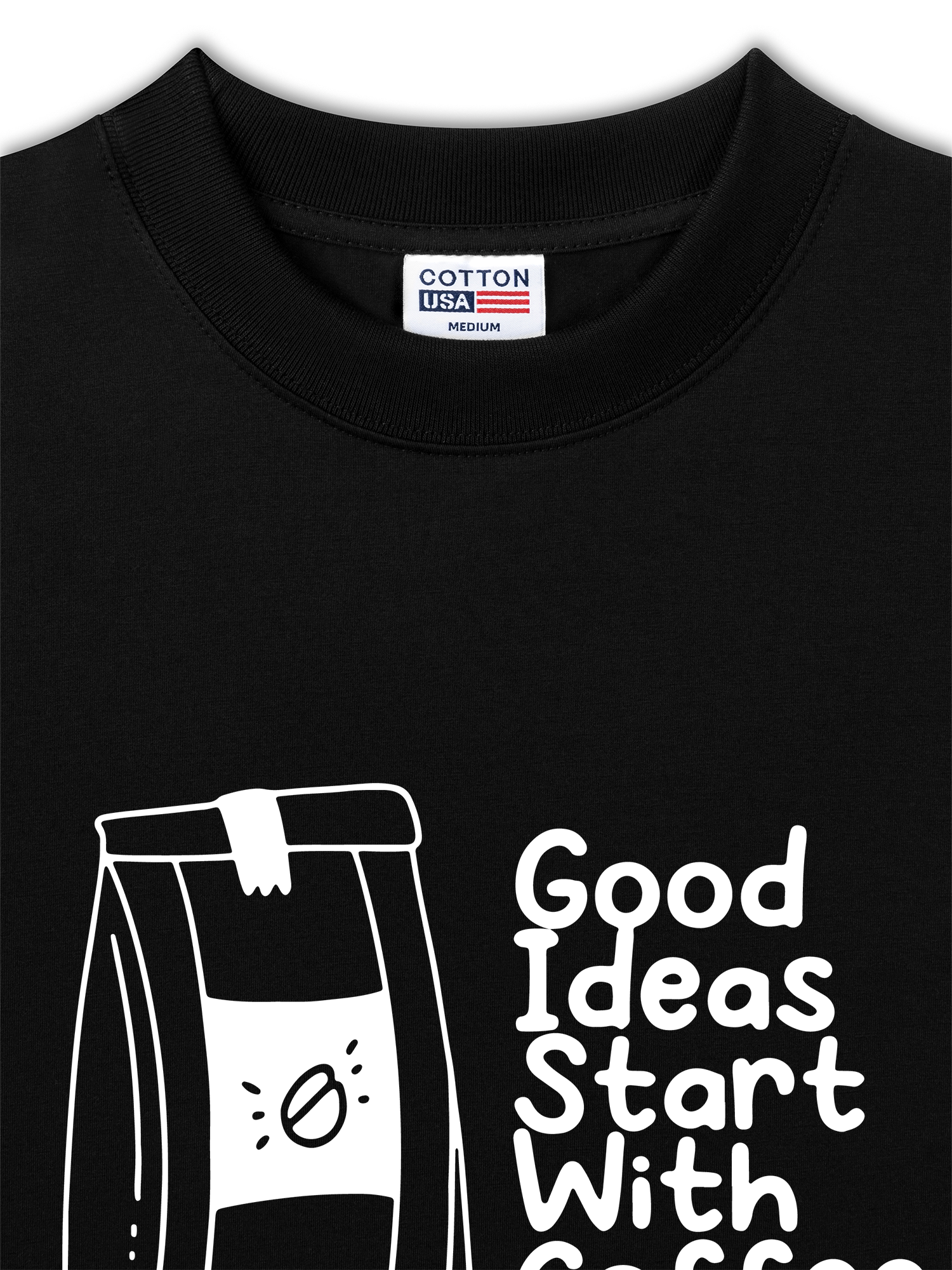 Áo Thun Relaxed Fit Daily Cup Good Ideas Starts With Coffee