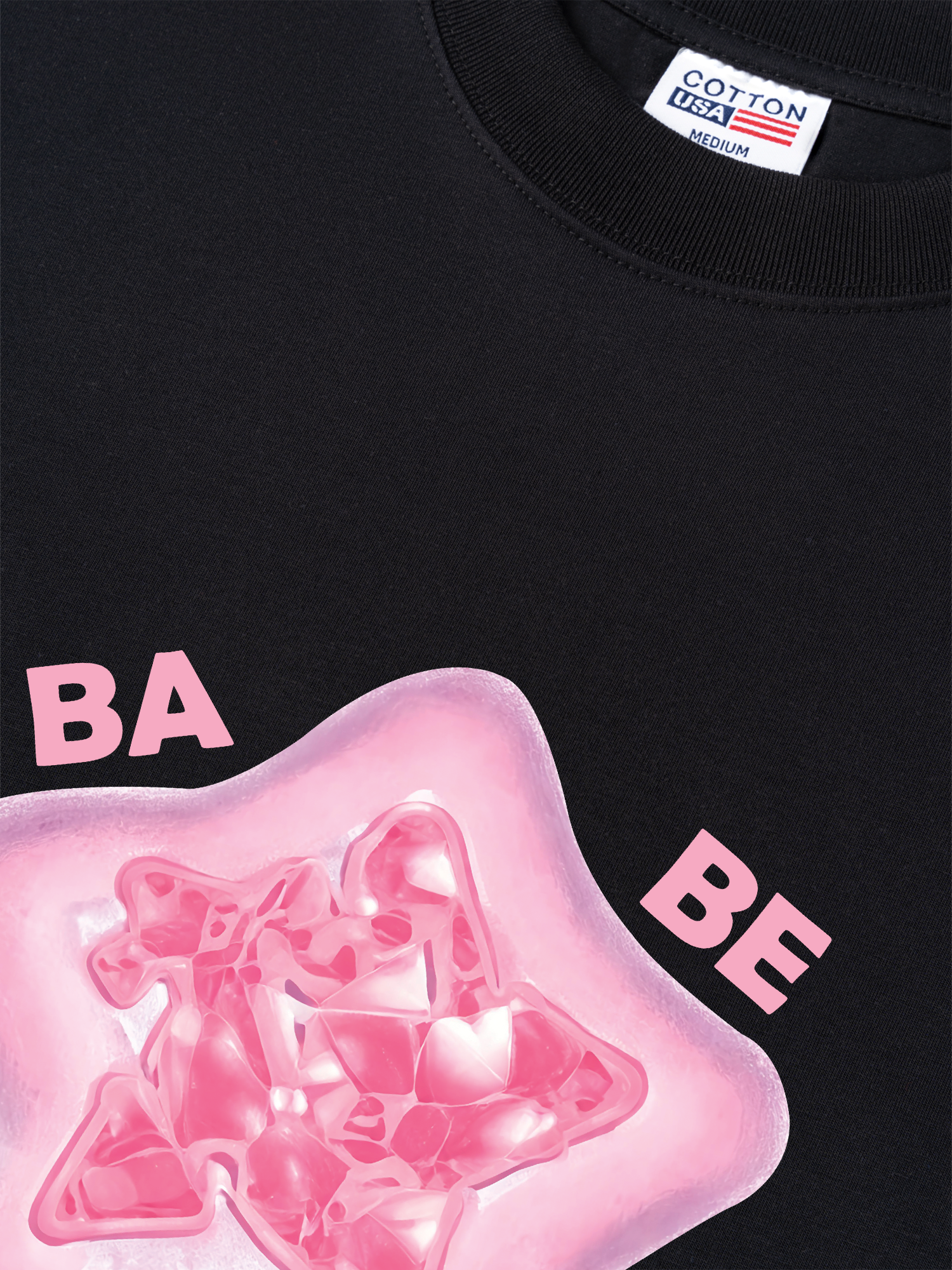 Áo Thun Relaxed Fit Bling Star Babe