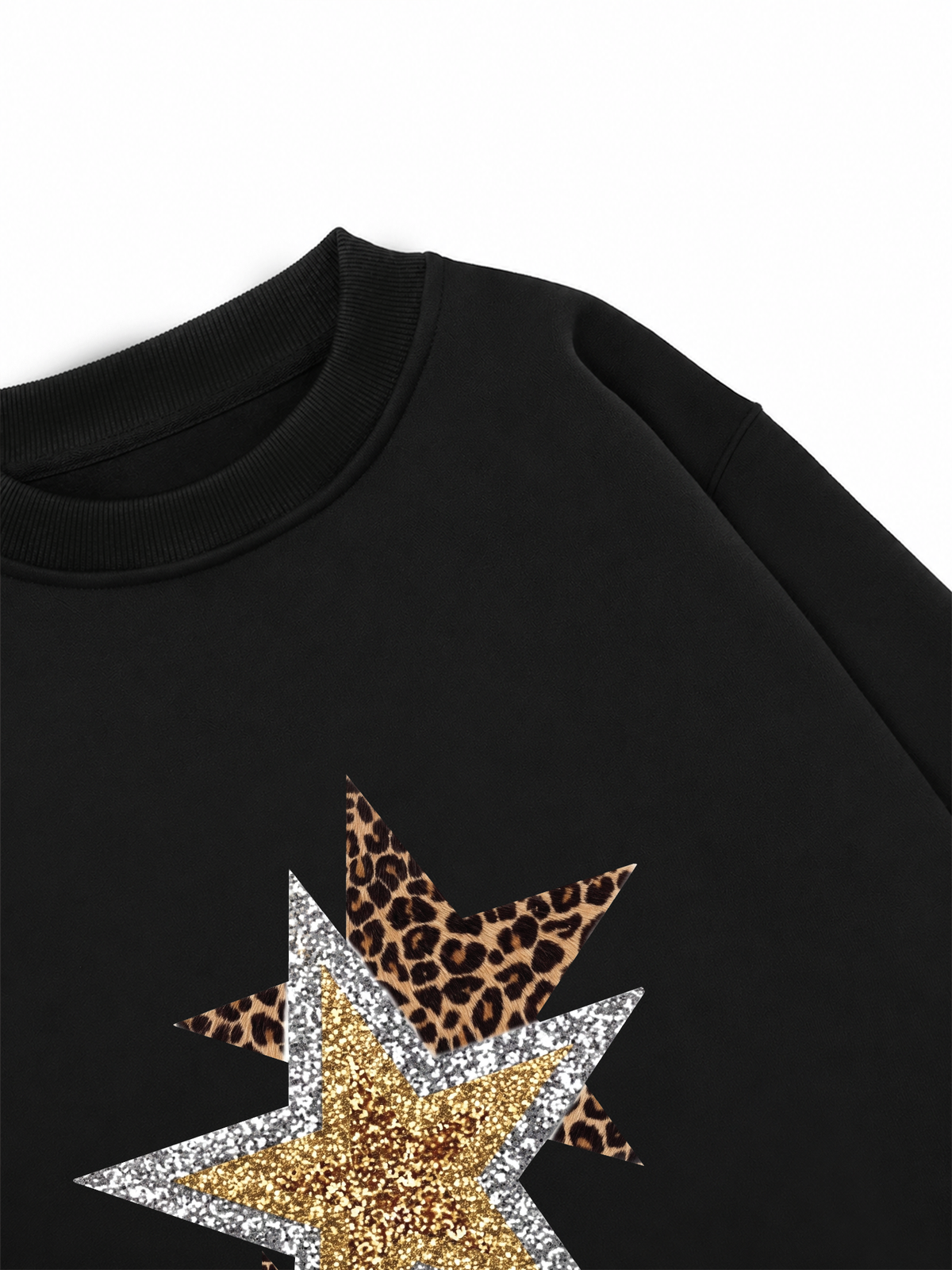 Áo Sweater Nỉ Hai Da Urban Leopard Metallic Savage Stars