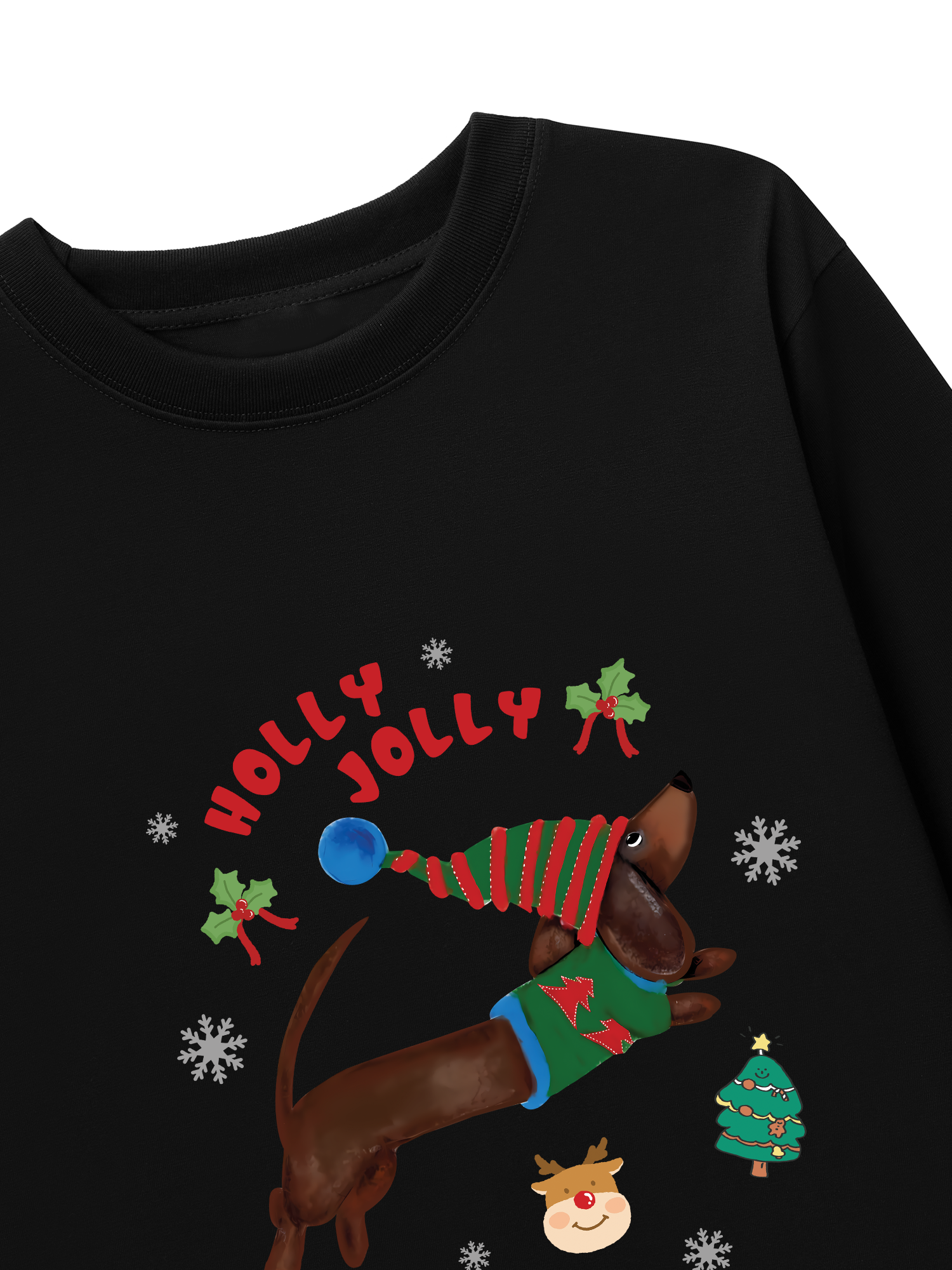 Áo Thun Dài Tay Holy Jolly Cute Puppy