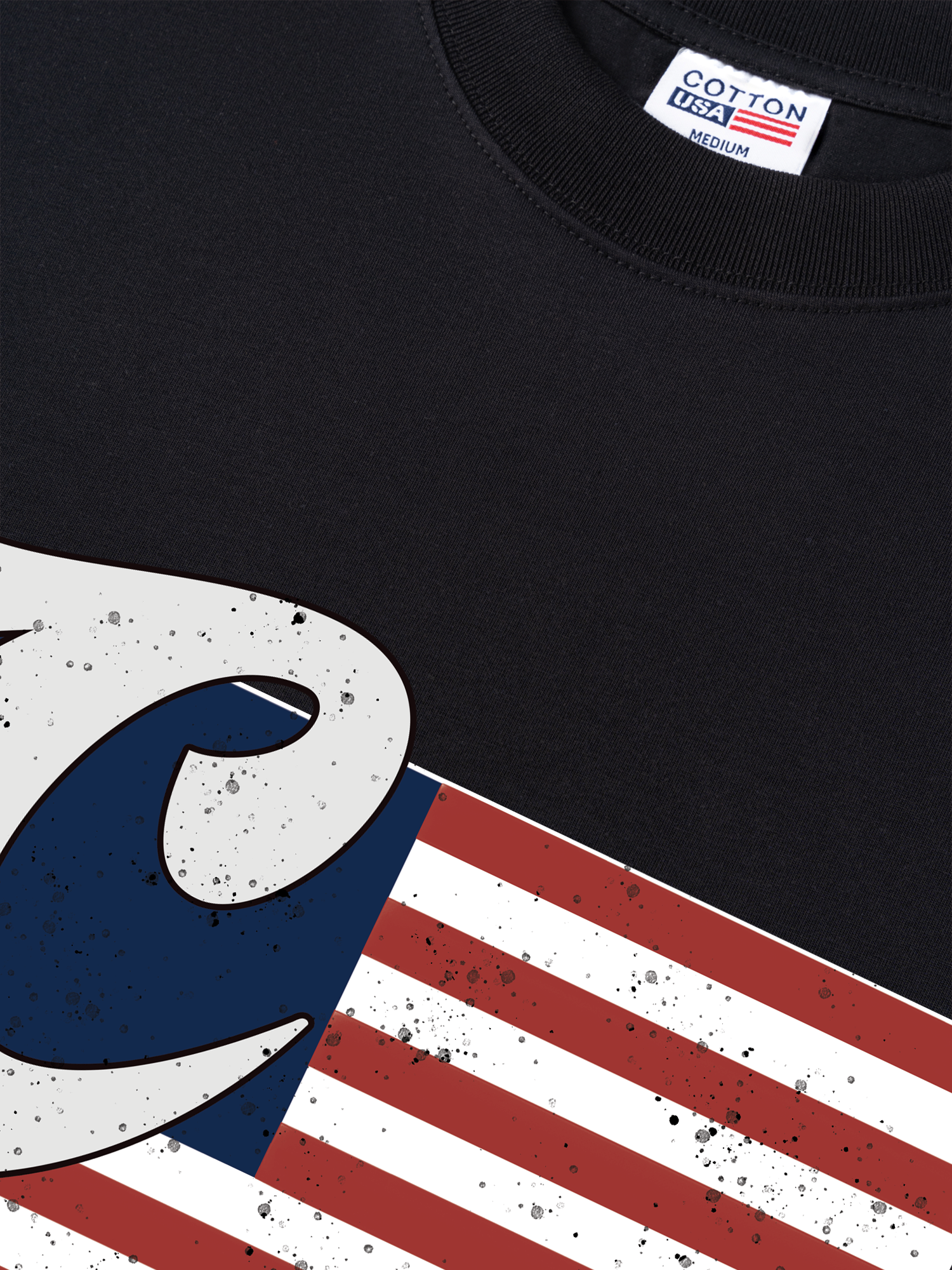 Áo Thun Relaxed Fit USA Vintage Flag