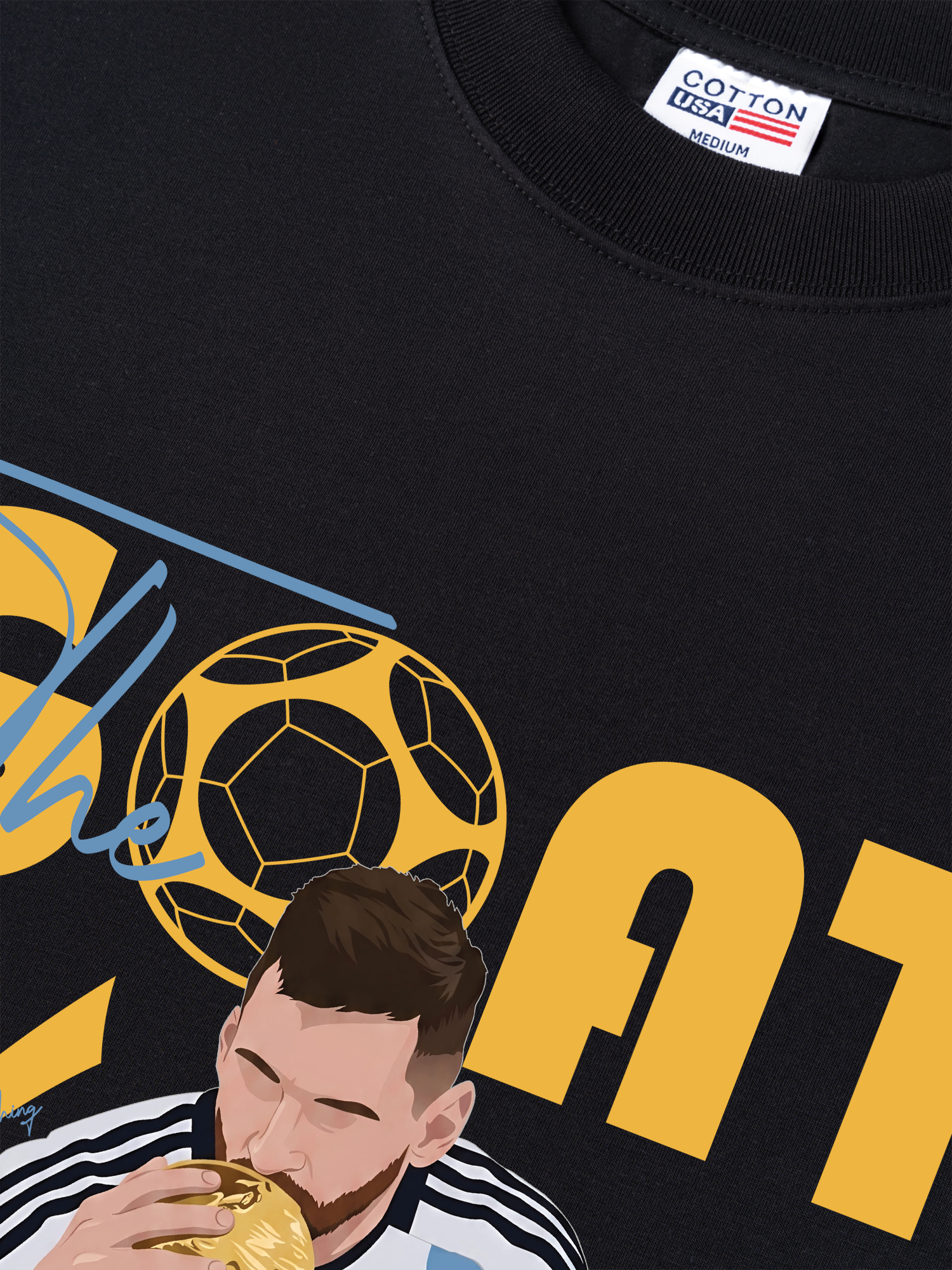 Áo Thun Relaxed Fit Soccer The Goat No 1
